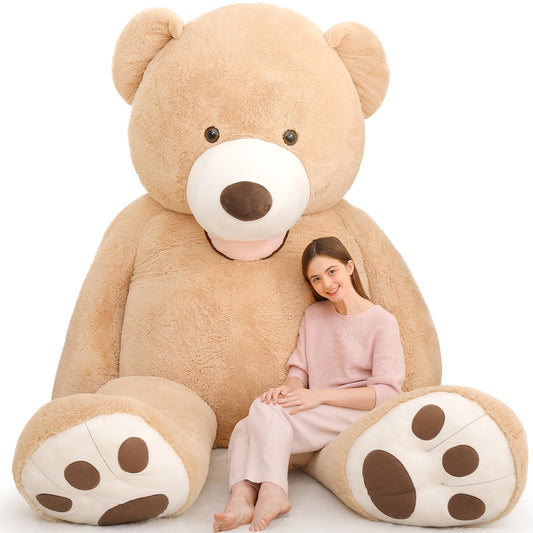 MaoGoLan Giant Teddy Bear Stuffed Animal, 10 Feet Tall, Jumbo Size Plush, Charming and Fluffy for Decorations, Celebrations, Valentine's Day
