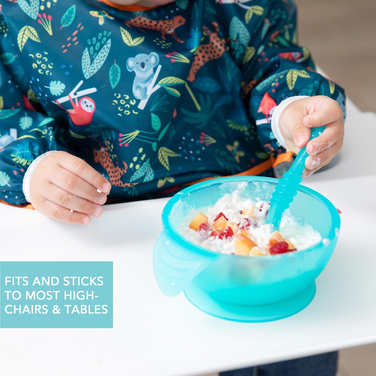 Bumkins Baby Bowls, Disney Minnie Mouse Silicone Baby Feeding Set, Suction Bowls for Baby and Toddler with Spoon, First Feeding Set, Platinum Silicone Bowl for Babies 4 Months