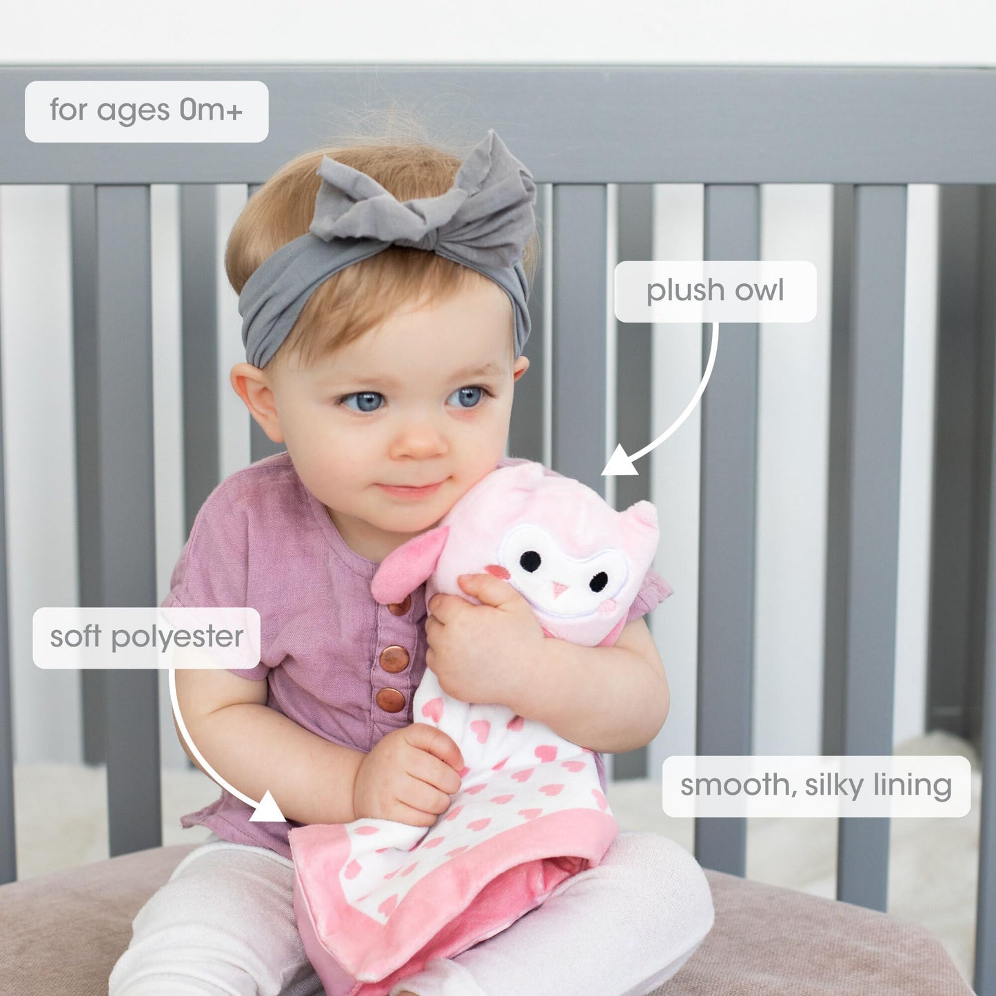 Pearhead Cloud Security Blanket, Soft Baby Lovey for Babies, Snuggle Toy Stuffed Animal, Newborn Infant and Toddler Security Toy, Baby Boy or Baby Girl Lovie, New Baby Gift, White Cloud Lovey