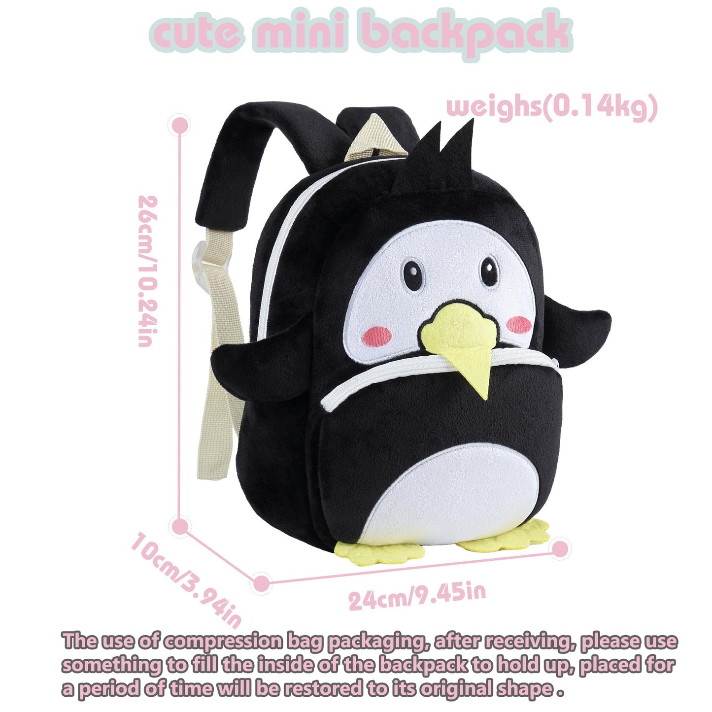 Toddler Backpack for Girls Boys School Small Backpacks Toddler Back Pack Stuffed Animal Backpack Kawaii Kids Mini School Bag Preschool Age 2-4 Unicorn