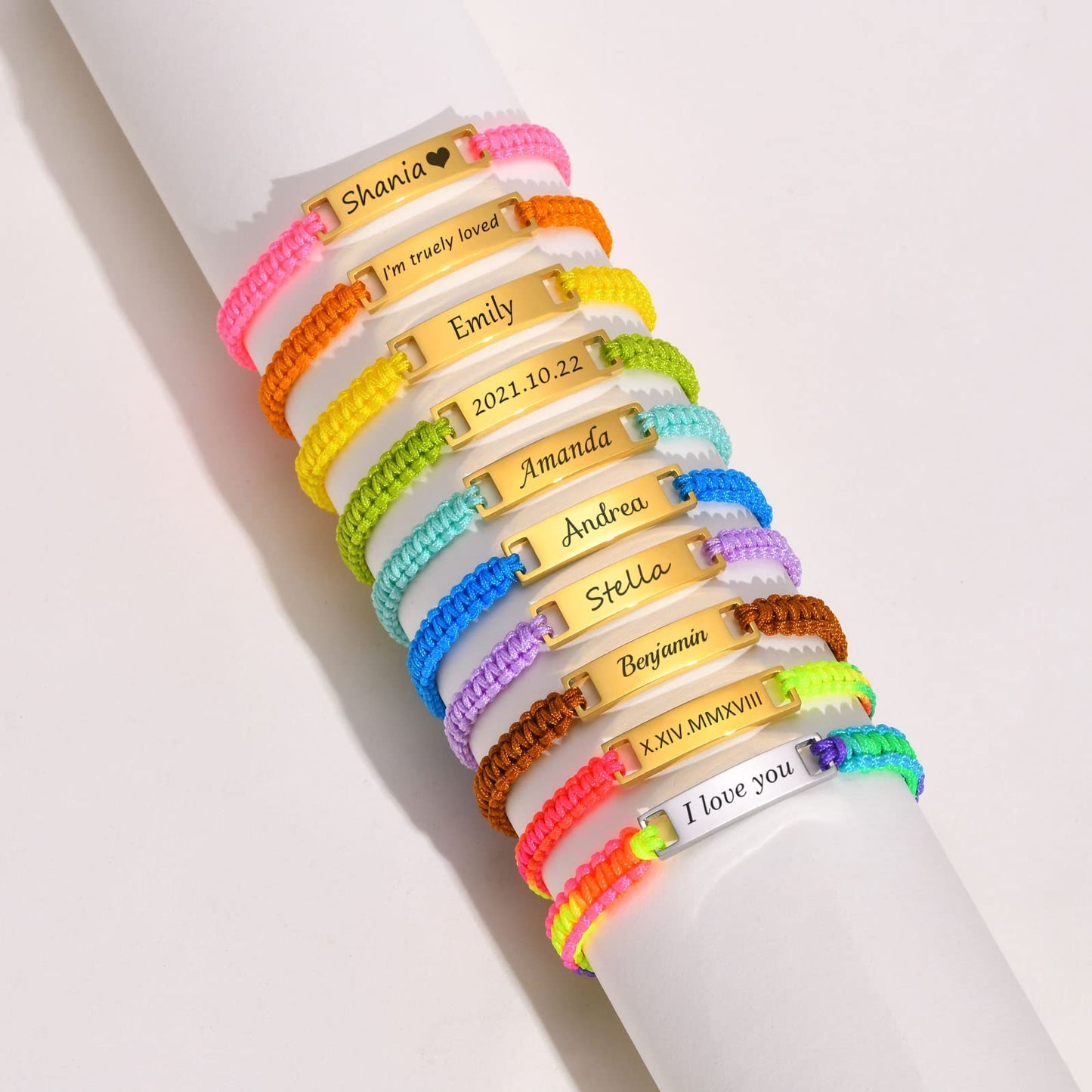 Personalized Baby Bar Bracelet : 18K Gold Plated Custom Name ID Plate Bracelet for Children Toddler from Mom, Engraved Kid Name for Daughter Son, New Born Birthday Gift,Adjustable,Nickel free