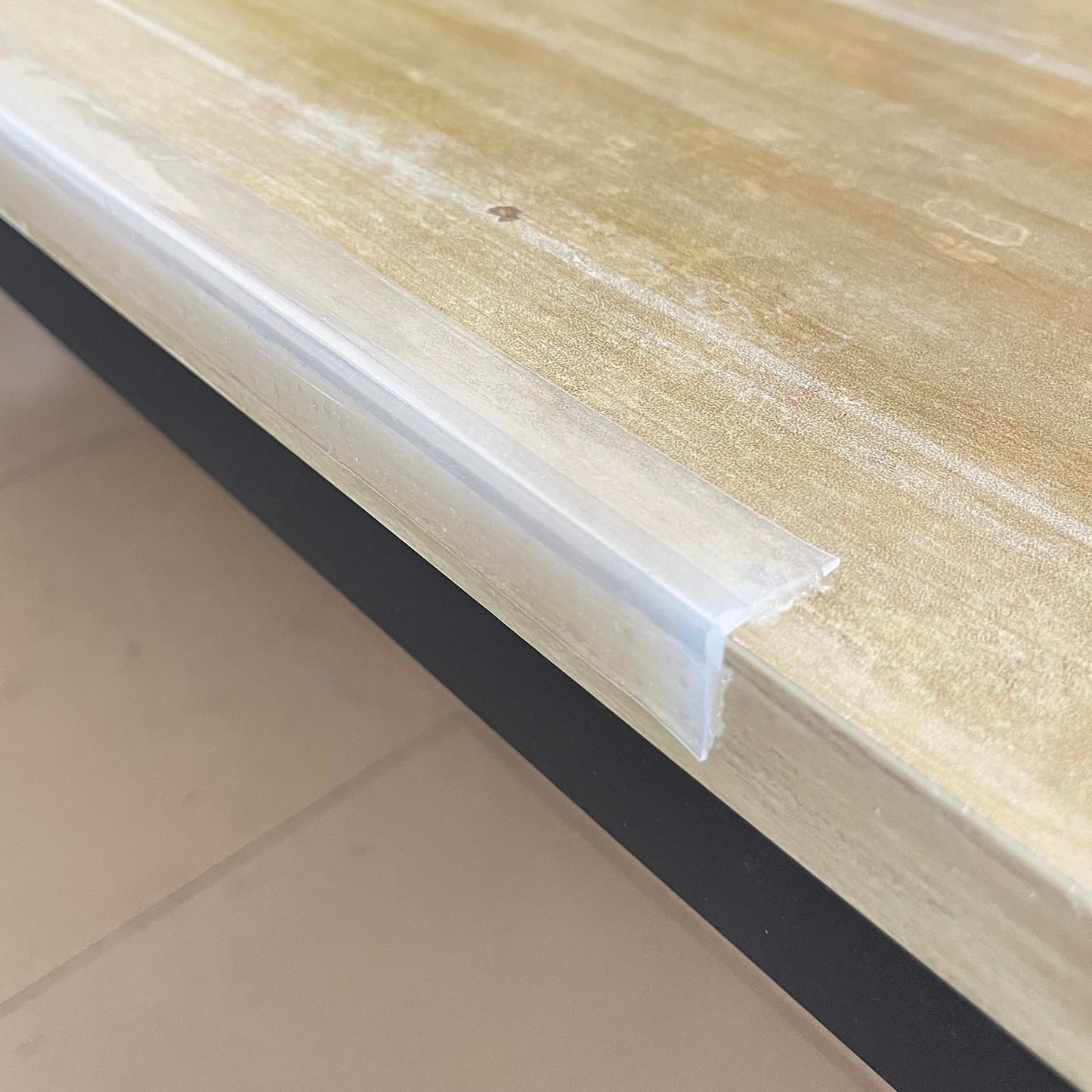 Edge Protector 100% Silicone, Baby Proofing Clear Table Corners Guards, Pre-Taped Adhesive Soft for Kids Proof Safety, Wall Furniture Bumper