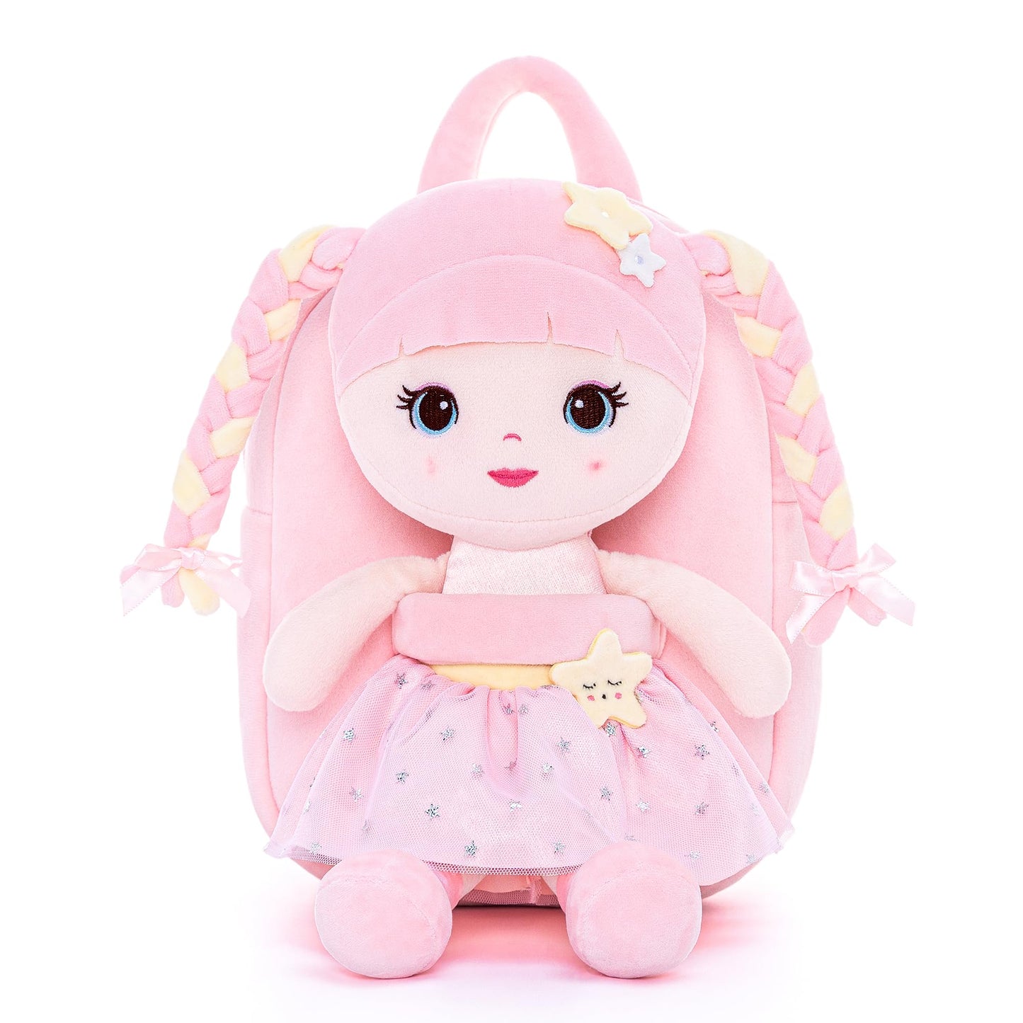 Lazada Girls Backpack with Doll Toddler Toys Baby Girls Gifts Rag Dolls 9.5“