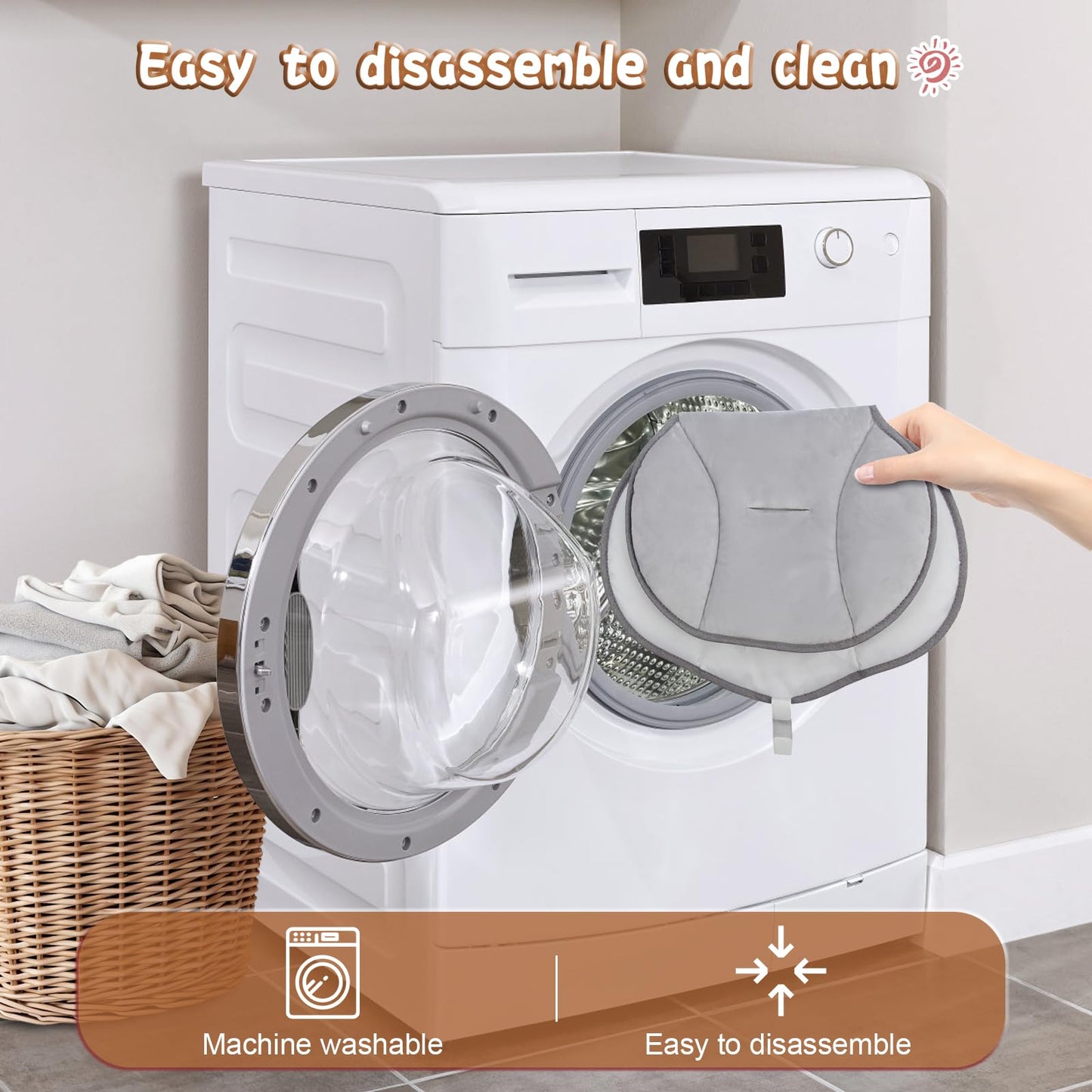 Electric Baby Swings for Infants to Toddler Baby Swing with Remote Control & Bluetooth Music 10-Preset Melodies (Pink)