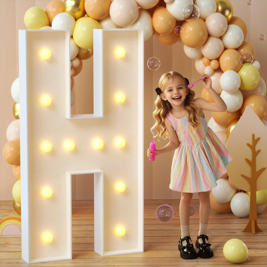 imprsv Marquee Light Up Letters, 3FT Mosaic Letters with Light for Baby Shower Graduation Party Decor, Large A for Engagement Wedding Party Decorations (Need to Assemble)