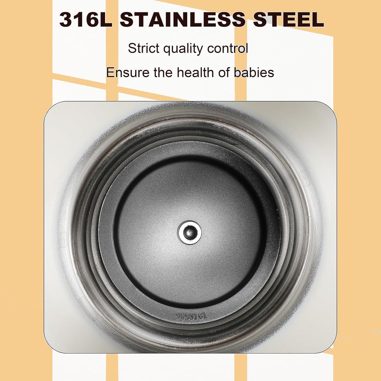 Cordless Portable Bottle Warmer, 17oz Big Capacity Travel Warmer for Breastmilk and Baby Formula, Fast Heating Milk Warmer for Baby with 2Hours Super Fast Charging,149℉ Pasteurization Function
