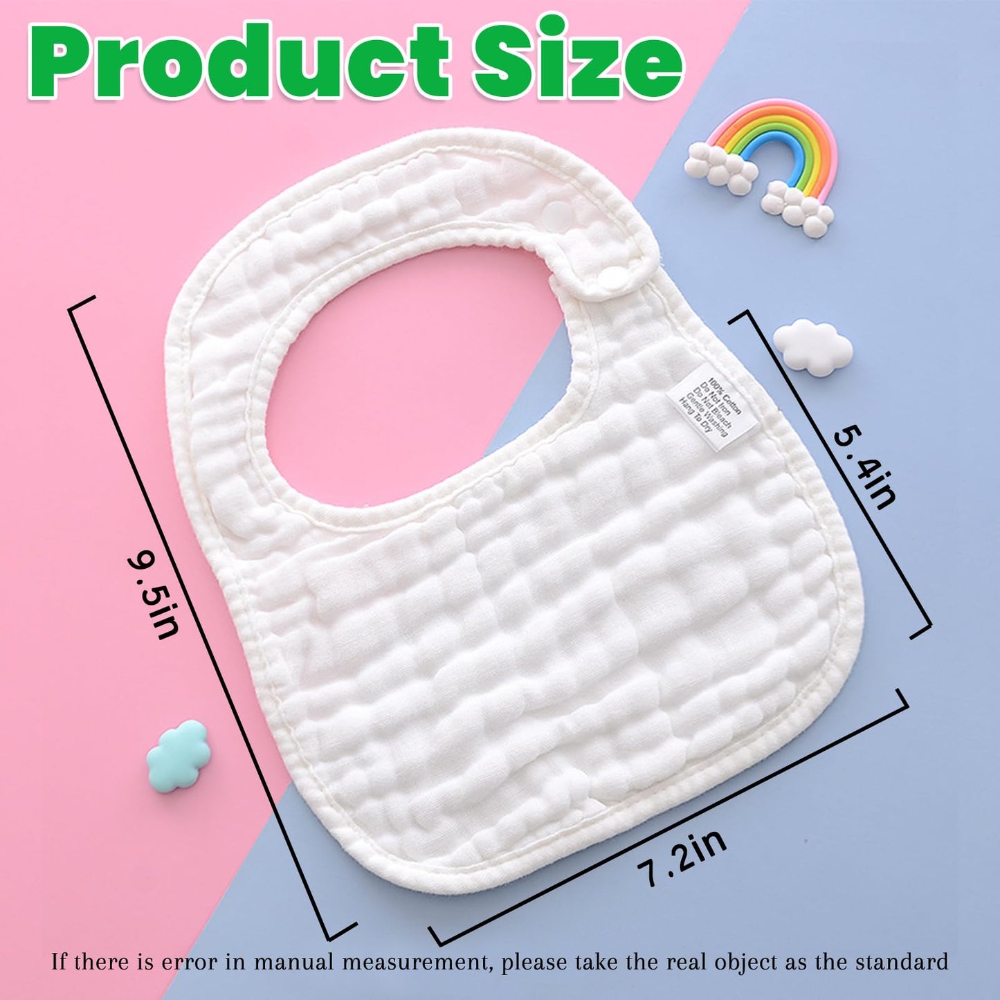 Baby Bibs Muslin Drool Teething Drooling Bibs for Baby Girl Boy Muslin Cotton