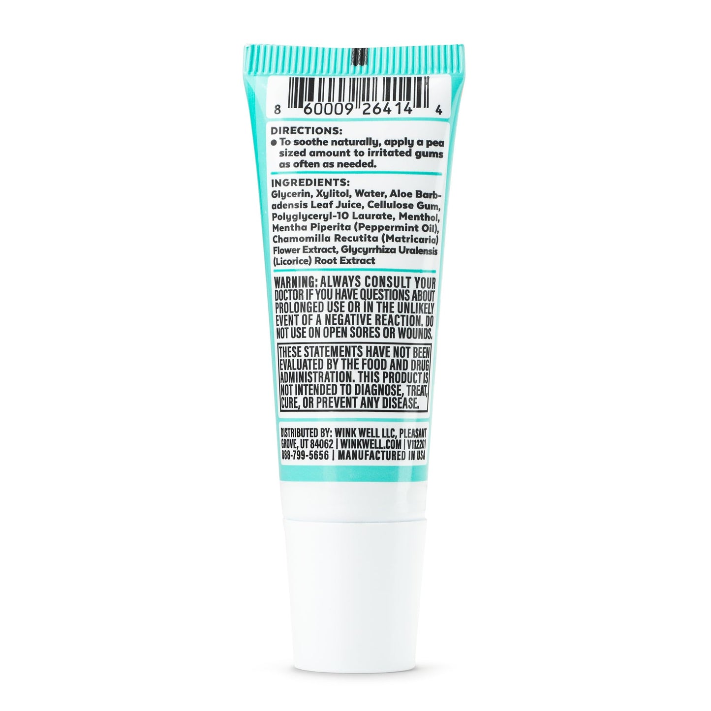 Wink Well Baby Teething Relief for Infants and Kids, Cooling, Soothing Natural Gel for Sore Gums and Other Teething Discomfort, May Be Used As A Toddler Training Toothpaste (15 ml)