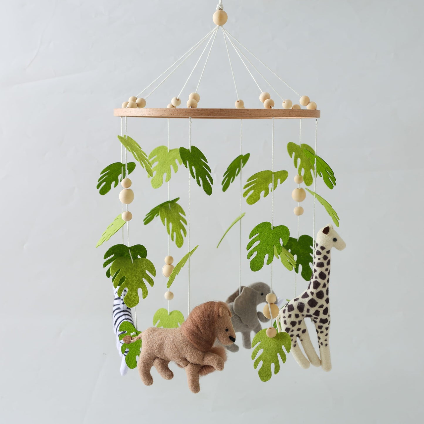 EERKEOD Baby Crib Mobile Bear Nursery Mobile for Boys Girls Teddy Velvet Mobile Nursery Decor for Infant Bedroom Hanging Baby Mobile for Bassinet Newborn Baby Gift(Brown Bear)