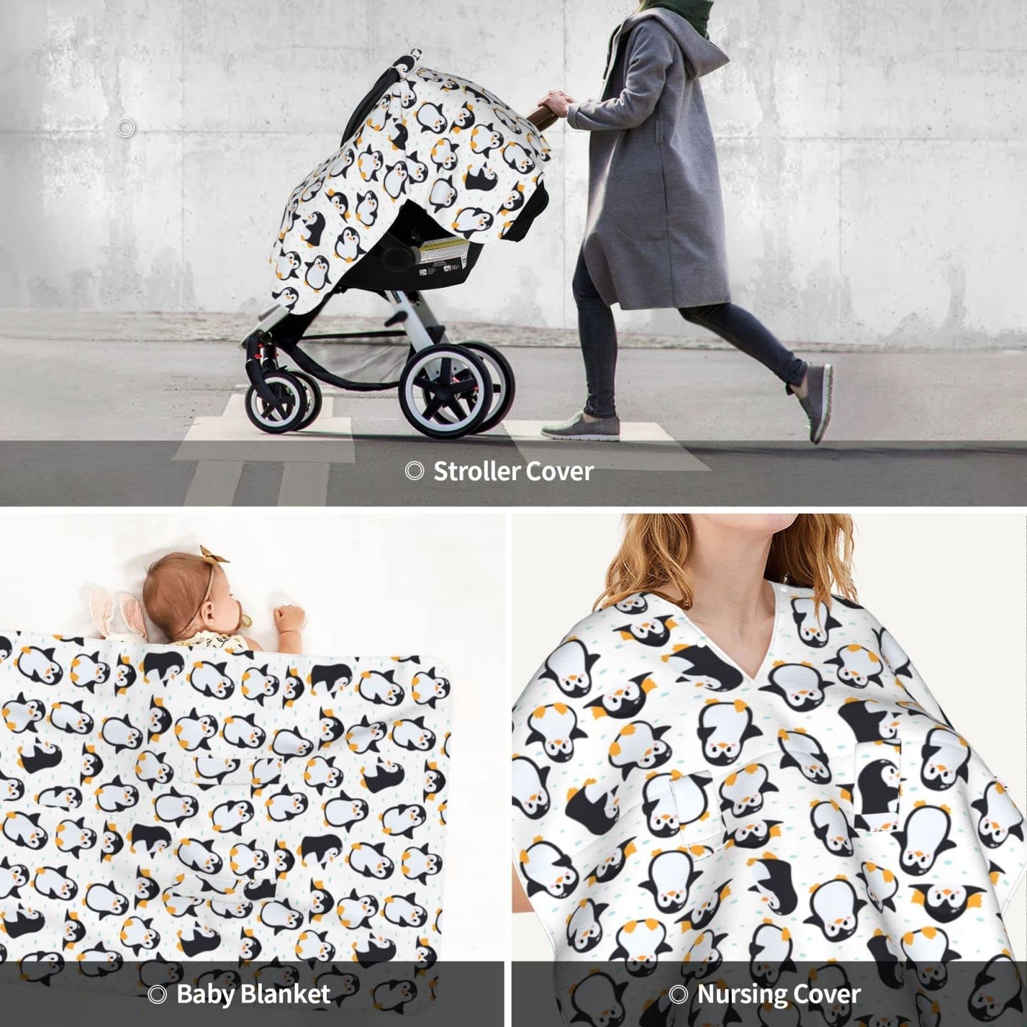 Butterfly Car Seat Cover for Baby in Winter Summer, Nursing Cover for Mom Butterfly Baby Stuff for Baby Girl Boy
