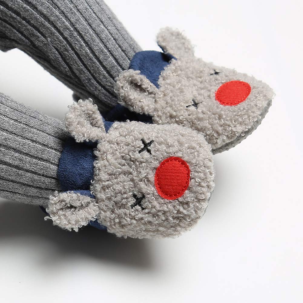 Baby Boys Girls Soft Plush Slippers Cartoon Toddler Infant Warm Winter House Shoes