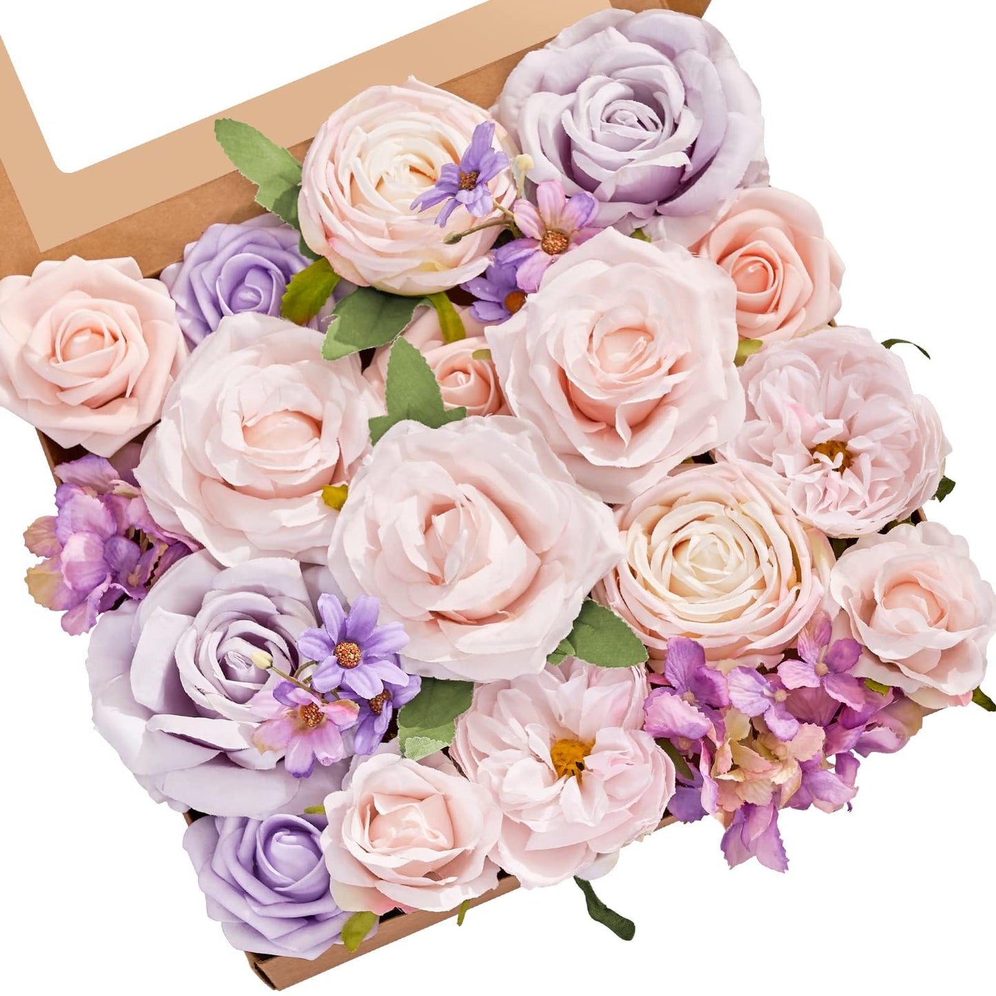 Serwalin Pink Artificial Flowers, Silk Fake Flowers for DIY Wedding Bridal Bouquets, Wedding Cake Flowers for Table Centerpieces Baby Shower Birthday Party Home Decorations