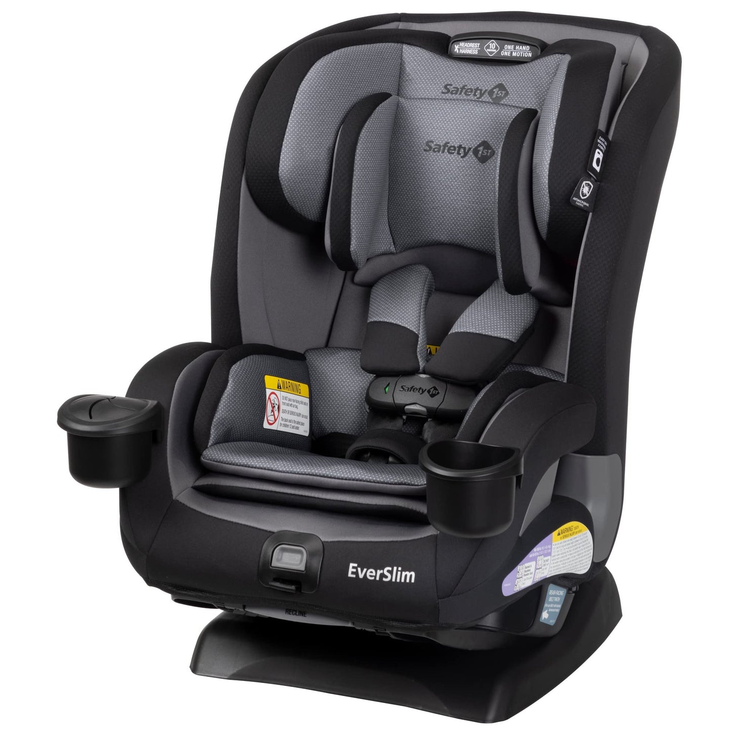 Safety 1st Everslim DLX Slim Convertible Car Seat– A 4-in-1 Convertible Child Safety Car Seats; Baby Car Seats for 5-100 lbs, Dunes Edge