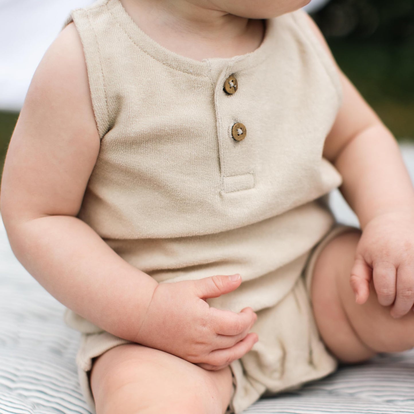 Burt's Bees Baby baby-boys Sleeveless Rompers, 100% Organic Cotton One-piece Coverall and Layette Set