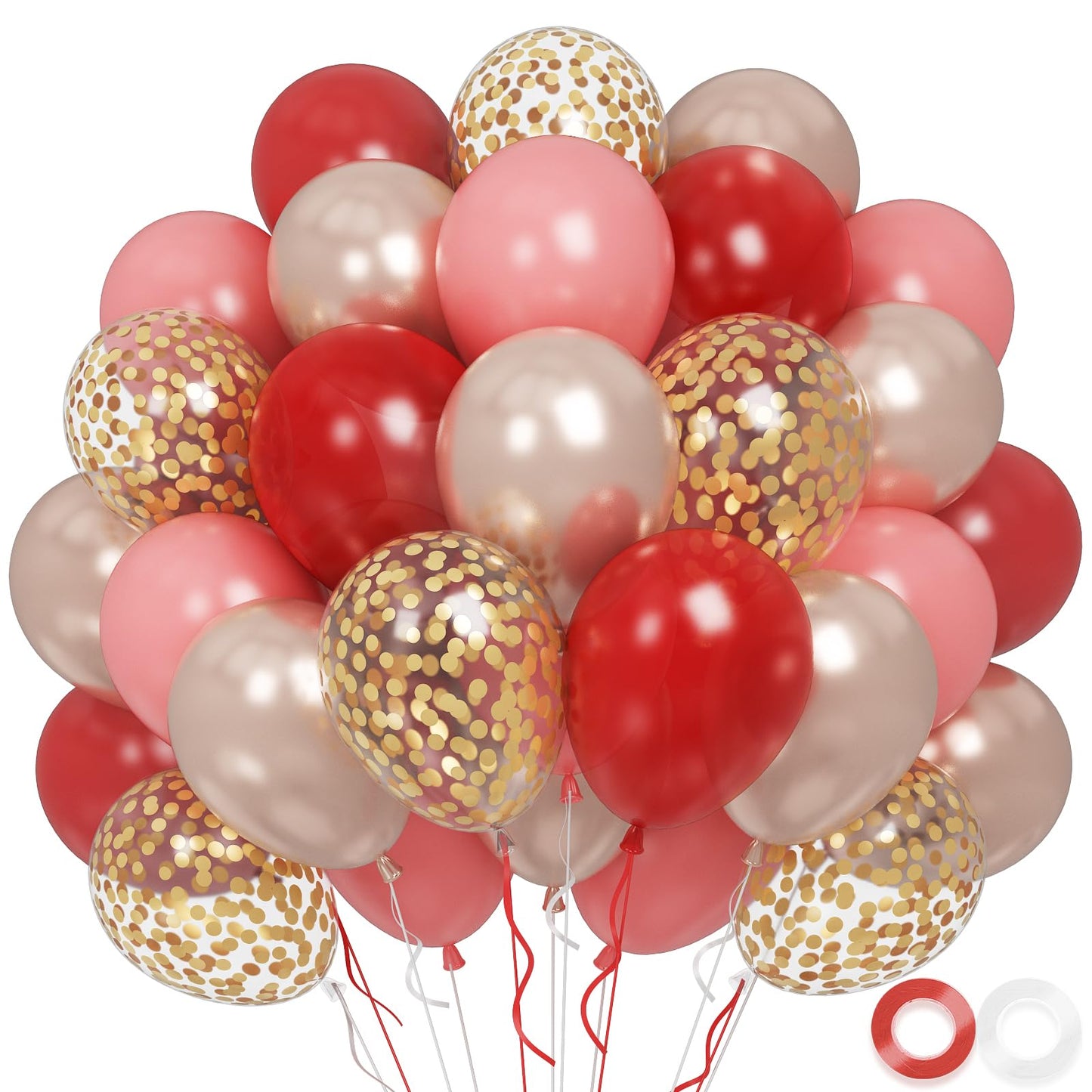 Beige Balloons, 60 PCS 12 Inch Cream Nude Sand White Clear Latex Birthday Balloons for Birthday Baby Shower Wedding Party Decorations
