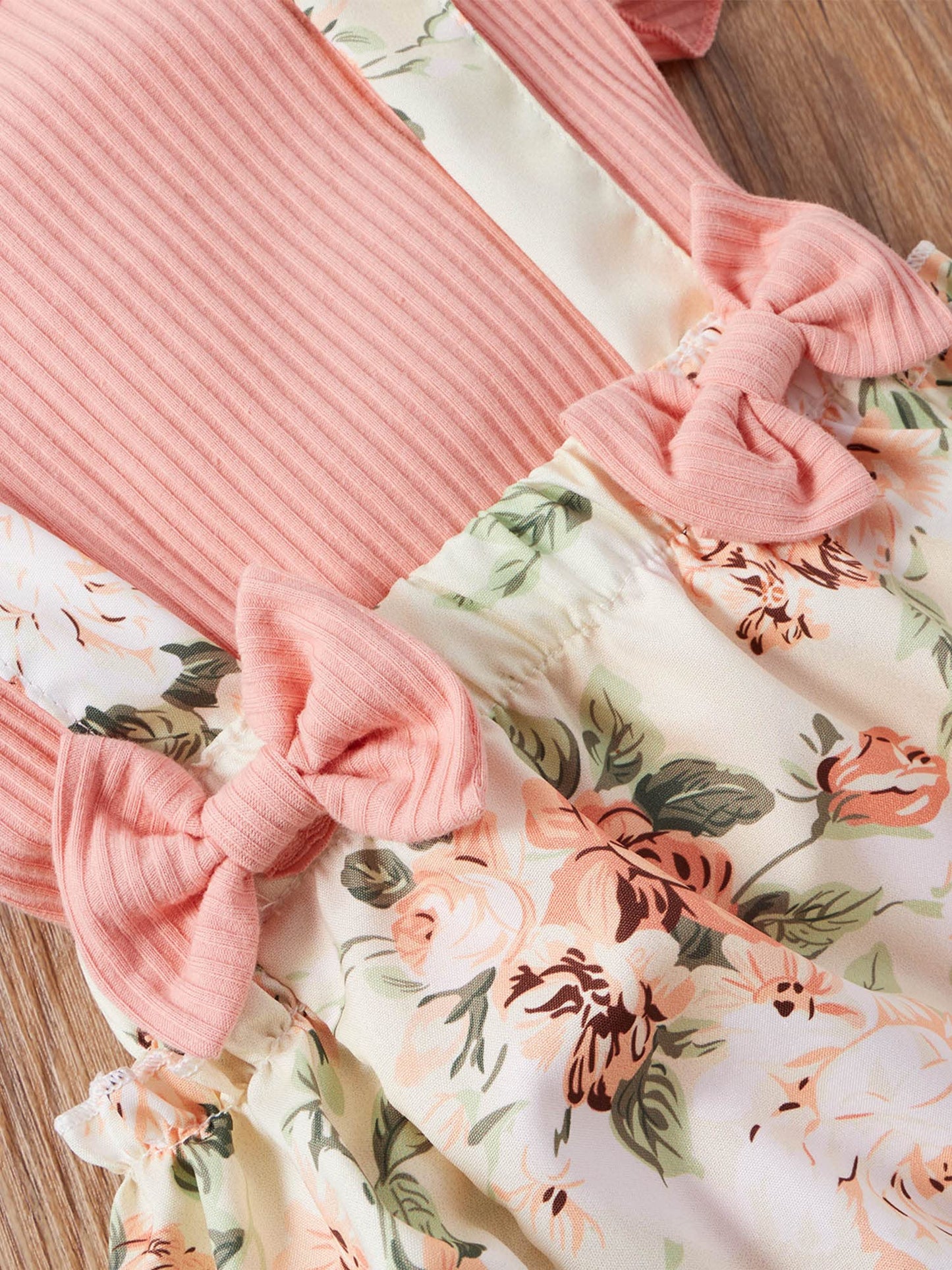 Mubineo Baby Girl Summer Clothes Romper Dress Outfits Cute Ruffle Floral Overalls Skirt Sets Newborn Outfit