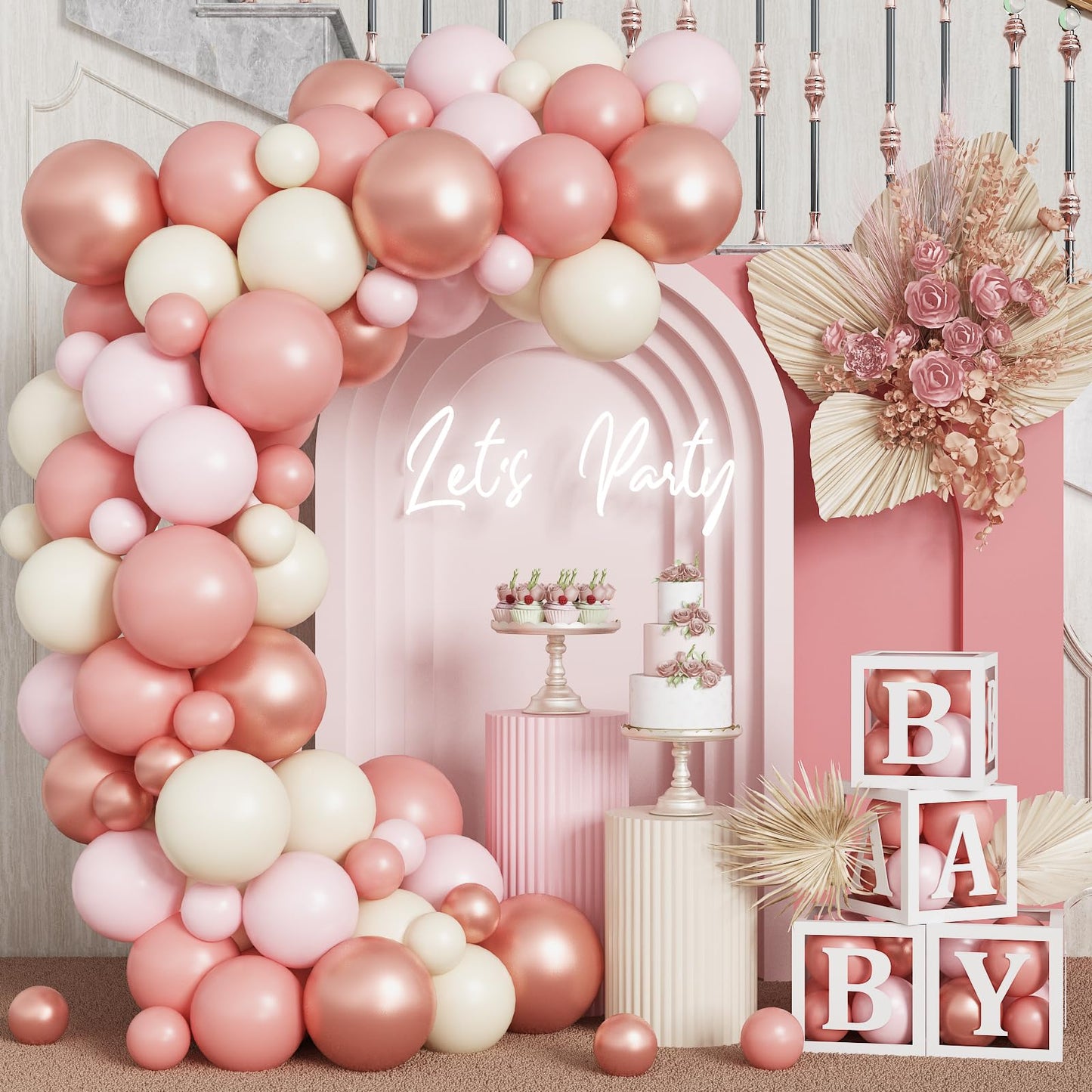 Dusty Blue Sage Green Balloon Arch Kit Slate Fog Blue Pastel Green White Sand Beige Gold Balloons Garland for Jungle Safari Birthday Baby Shower Wedding Party Decorations