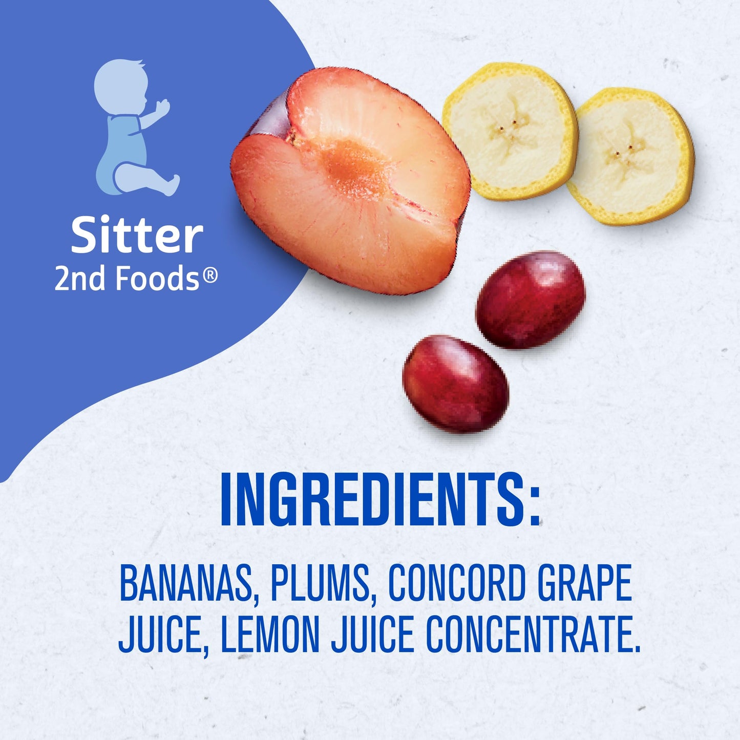 Gerber 2nd Foods Banana Blackberry Blueberry 4 Ounce Tubs, 2 Count (Pack of 8)