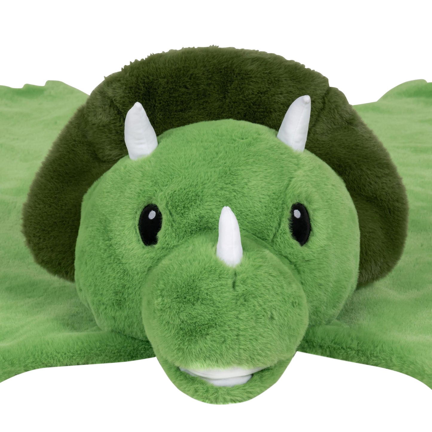 Plush PlushieRugs - Animal Rug for Kids Room, Fluffy Nursery and Fur Kids Rugs for Playroom - Big Large Stuffed Animals Irregular Shaped Rug that Works Great as Woodland Nursery Decor (Dinosaur)