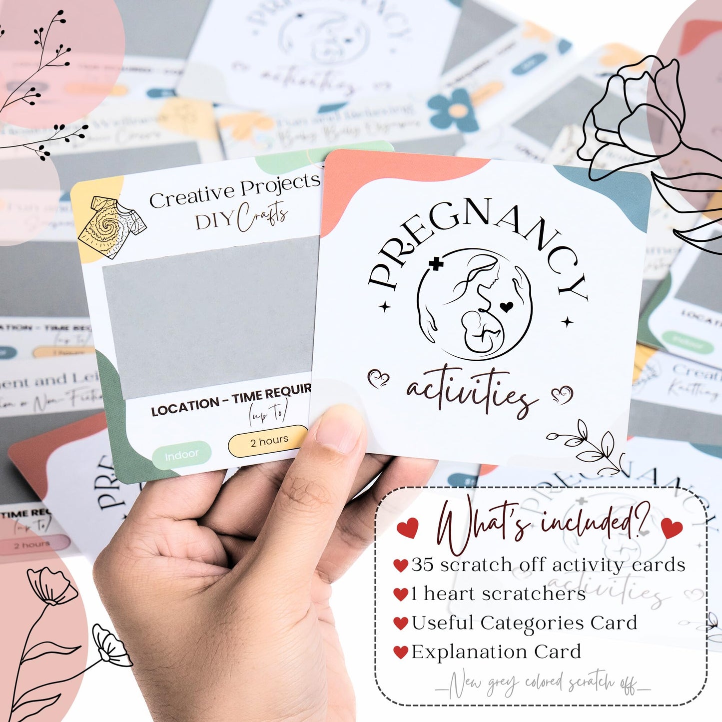 35 Fun Scratch Off Activities for Pregnant Moms, Pregnancy Announcement, Pregnancy Must Haves, Pregnancy Gifts For First Time Moms, Mother Day Gifts for Mom