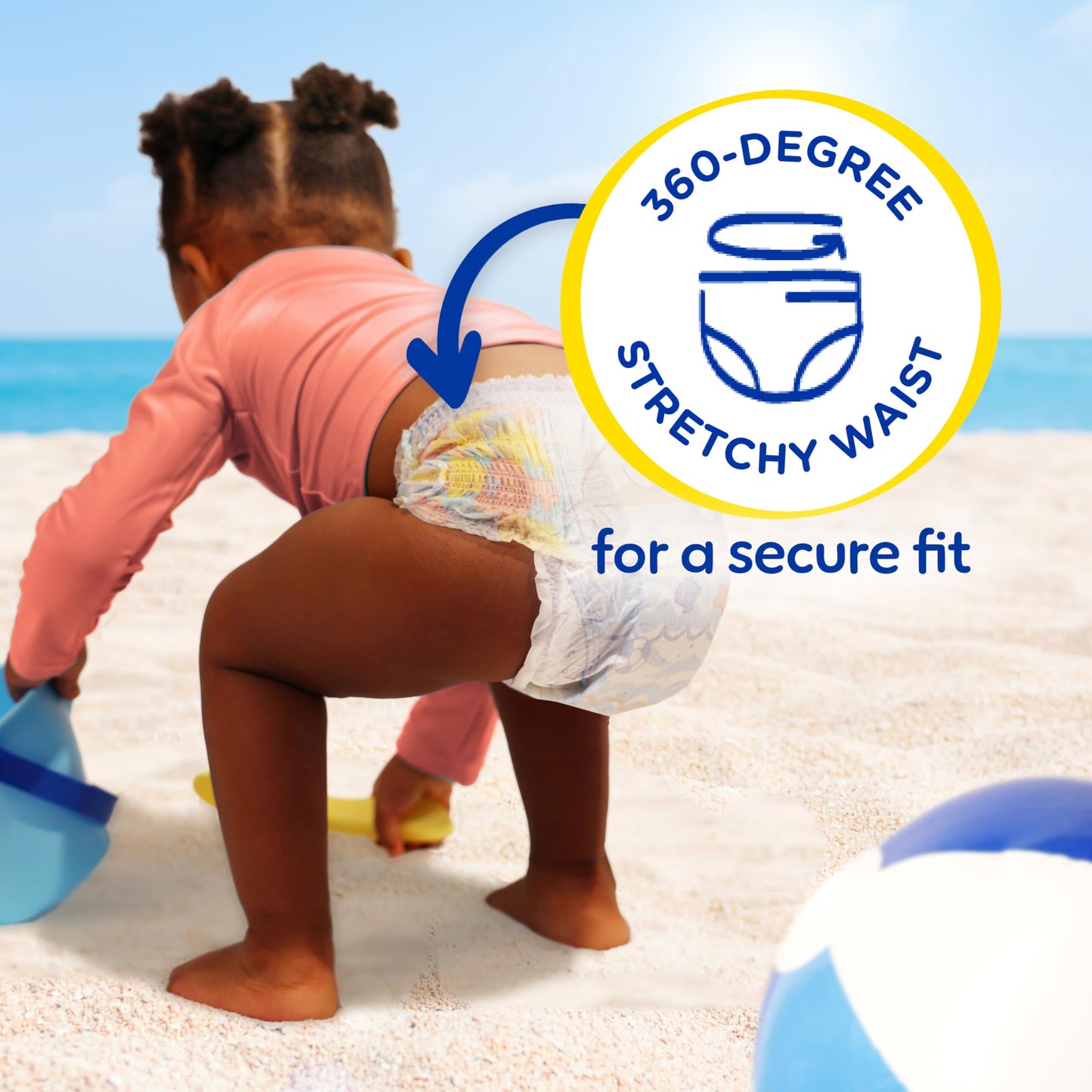 Pampers Swim Diapers - Splashers - Size 2-3, 20 Count, Gap-Free Disposable Baby Swimming Pants