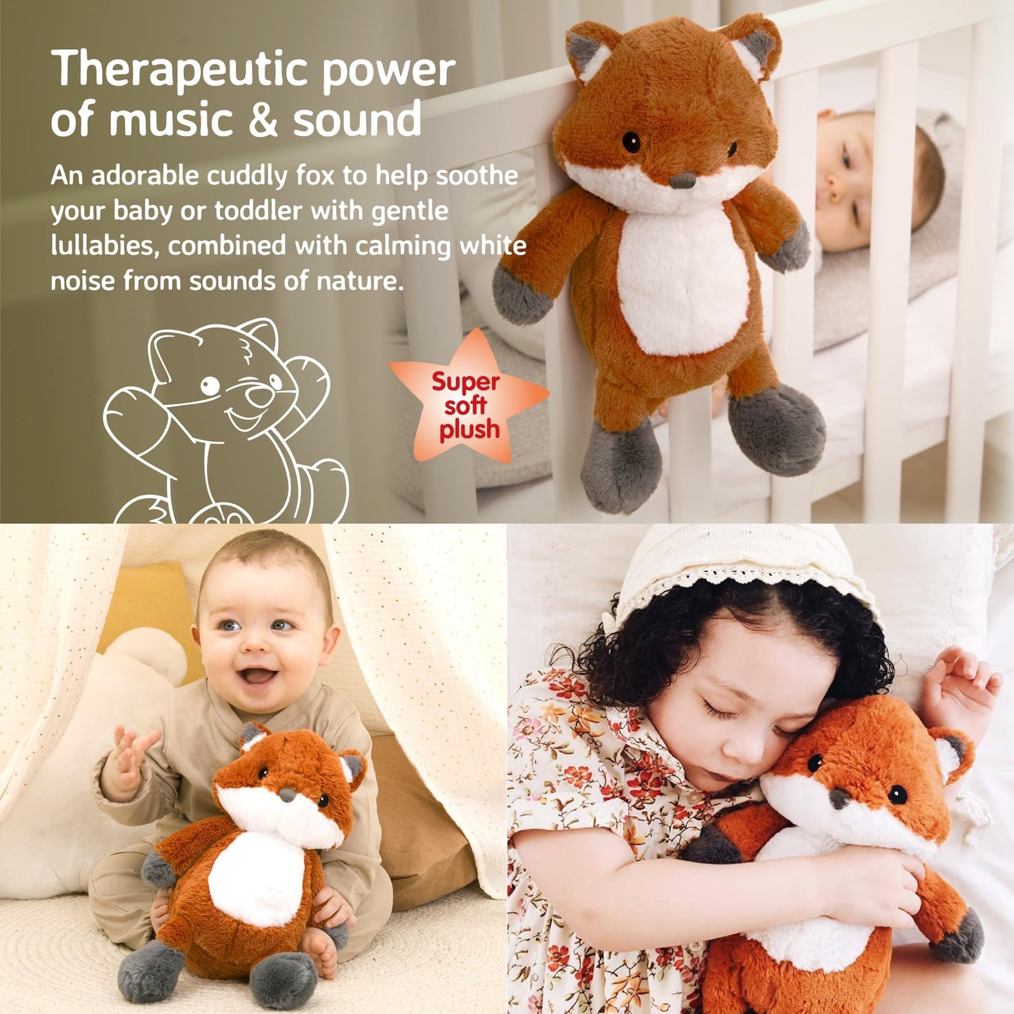 Cloud b Sound Machine with White Noise Soothing Sounds | Cuddly Stuffed Animal & Nomadic Nightlight | Record Parent Voice | Adjustable Settings & Auto-Shutoff | LoveLight™ Buddies - Drake The Dragon™