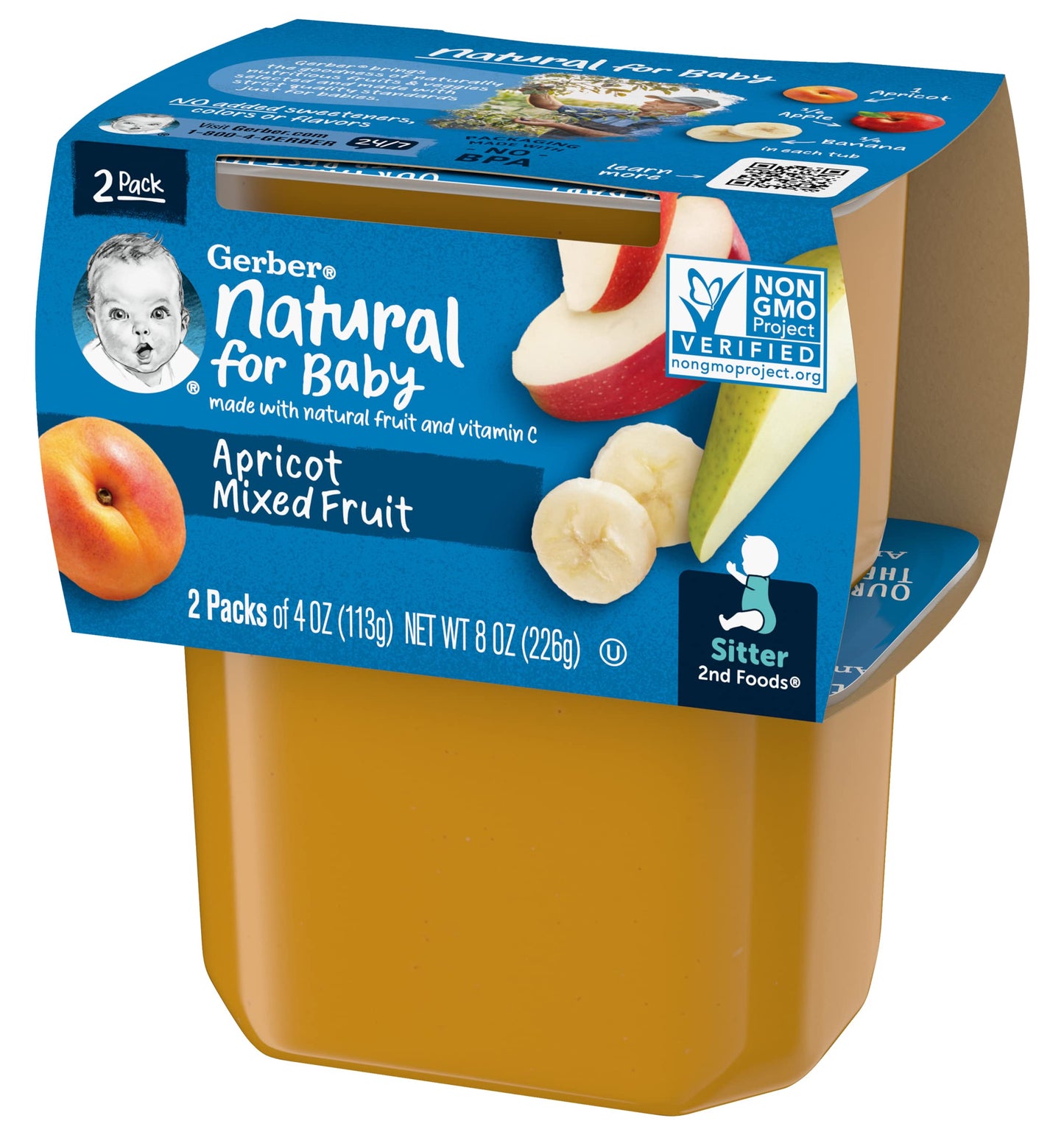 Gerber Baby Food, 2nd Foods (Apricot Mixed Fruit)
