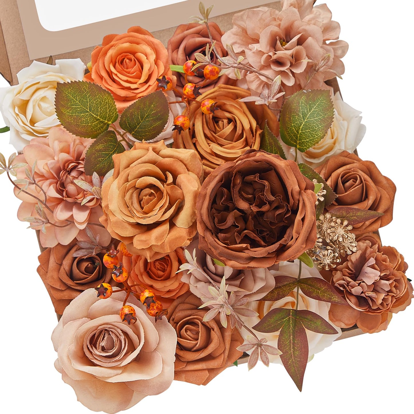 Serwalin Pink Artificial Flowers, Silk Fake Flowers for DIY Wedding Bridal Bouquets, Wedding Cake Flowers for Table Centerpieces Baby Shower Birthday Party Home Decorations