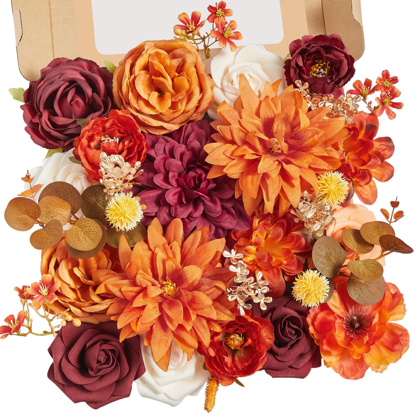 Serwalin Pink Artificial Flowers, Silk Fake Flowers for DIY Wedding Bridal Bouquets, Wedding Cake Flowers for Table Centerpieces Baby Shower Birthday Party Home Decorations