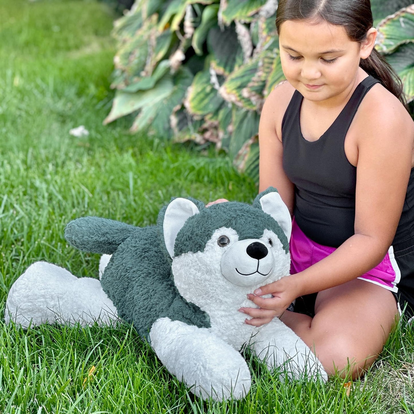 MaoGoLan 52“ Giant Stuffed Puppy Dog Animal,Ultra Soft Large Plush Soft Plush Dog Body Pillow Toy for Girls,Kids,Puppy Lover