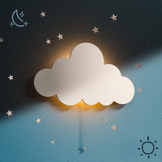 Tip perk Cloud Light - Floating Cloud Wall Lamp For Nursery | Cute Cloud Kids Bedroom Battery-operated Hanging Cloud Night Lights Cloud Cloud Baby