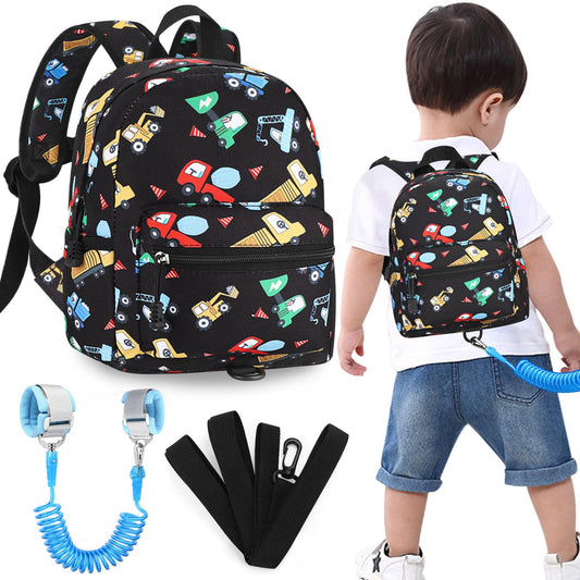 Accmor Toddler Backpack Leash, Cute Unicorn Baby Backpacks with Anti Lost Wrist Link, Mini Kids Backpack Leash Walking Harness for Outdoor Travel, Adorable Backpack Tether for Boys Girls 1-3 (Purple)