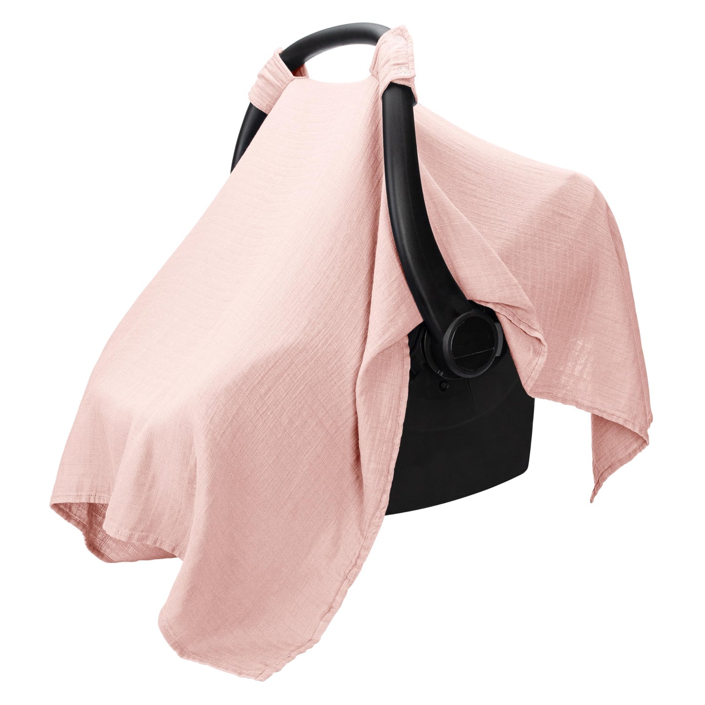 Comfy Cubs Baby Car Seat Cover - Soft, Breathable Bamboo Rayon and Muslin Cotton Blend - Lightweight Canopy for Sun, Bug, and Comfort Protection - Large Size Infant Seat Cover in Sage Design