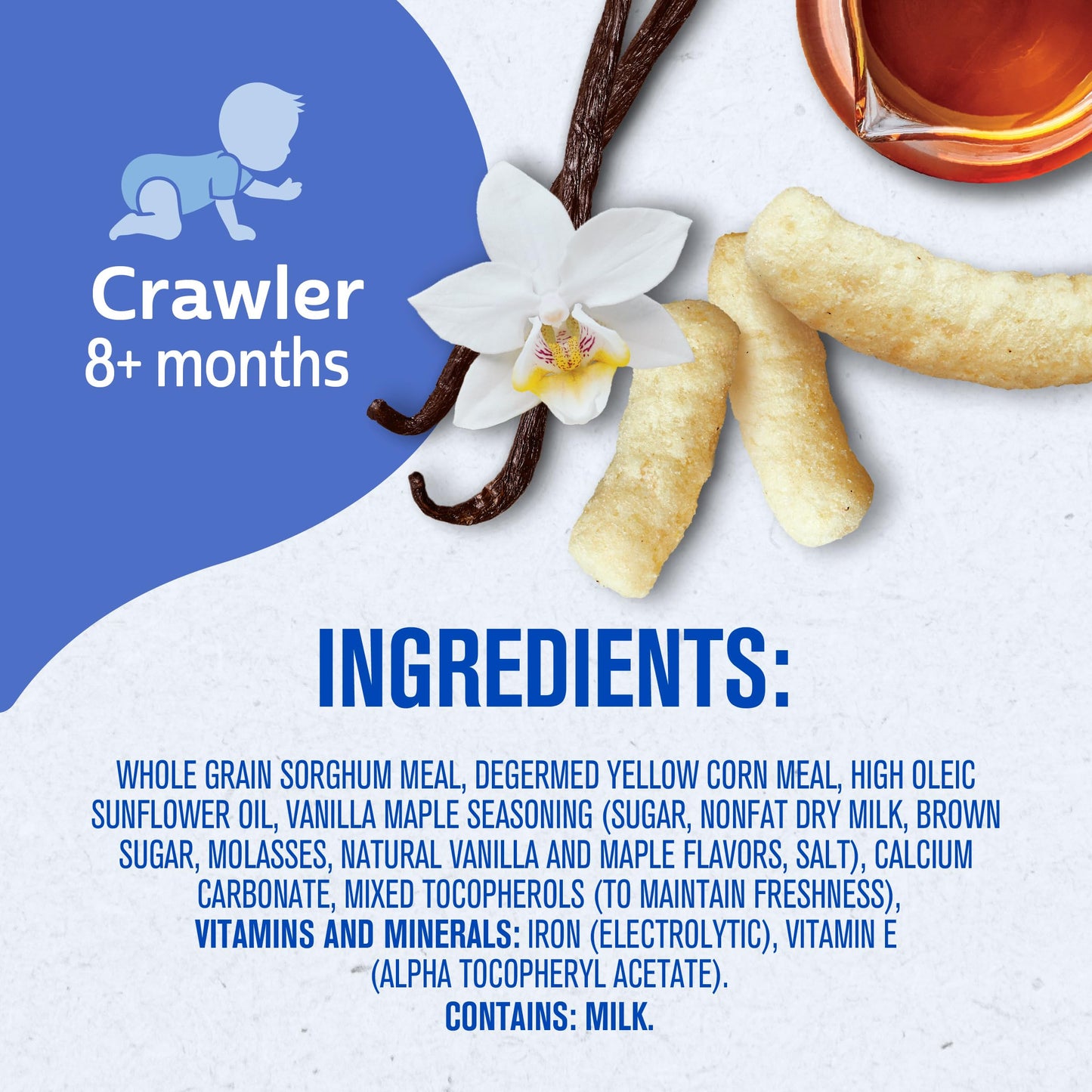 Gerber Snacks for Baby Lil Crunchies, Mild Cheddar, 1.48 Ounce (Pack of 6)