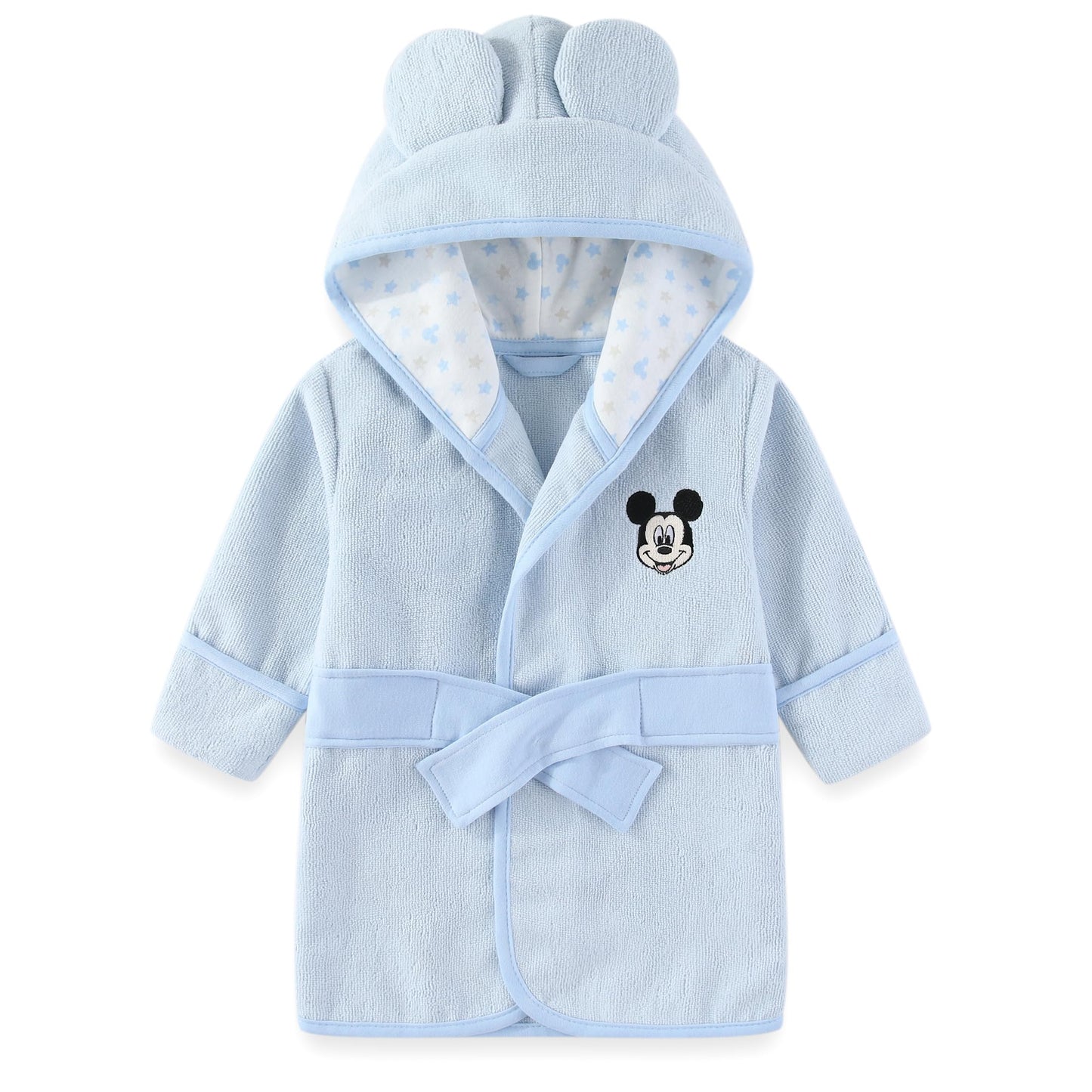Disney Baby Winnie the Pooh Mickey Minnie Mouse Boys Girls Terry Hooded Towel Bathrobe with Ears One Size