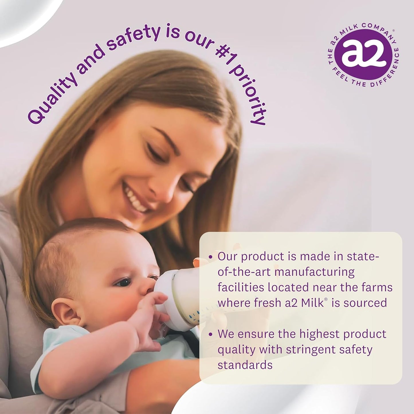a2 Platinum® Premium Infant Formula for Babies ages 0-12 Months, Milk-Based Powder with Iron. Nutritionally Complete, made with Pure and Natural a2 Milk® - 31.7- oz Can - 6 Pack