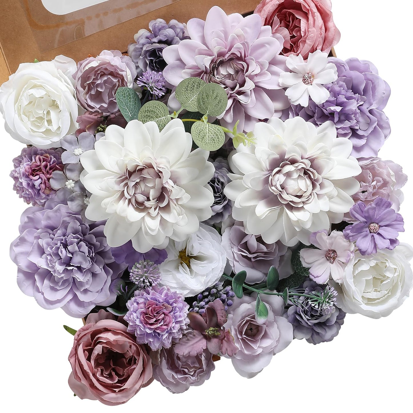 Artificial Flowers Combo for DIY Wedding Bouquets Combo Centerpieces Arrangements Party Bridal Baby Shower Home Decorations-Blush Pink