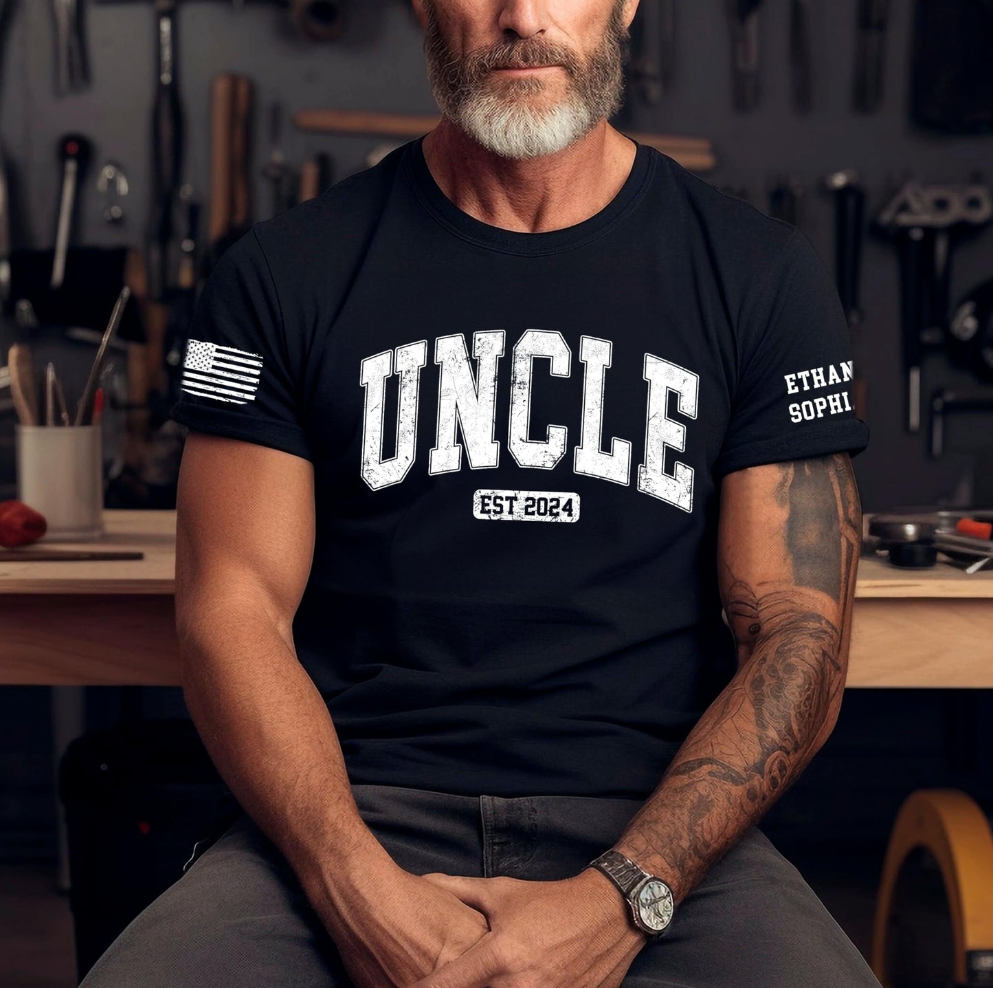 Personalized Custom Grandpa Shirt, Fathers Day Shirt Gifts for Grandpa, Gifts for Dad