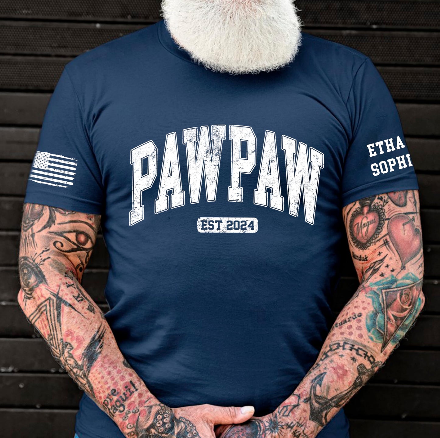 Personalized Custom Grandpa Shirt, Fathers Day Shirt Gifts for Grandpa, Gifts for Dad