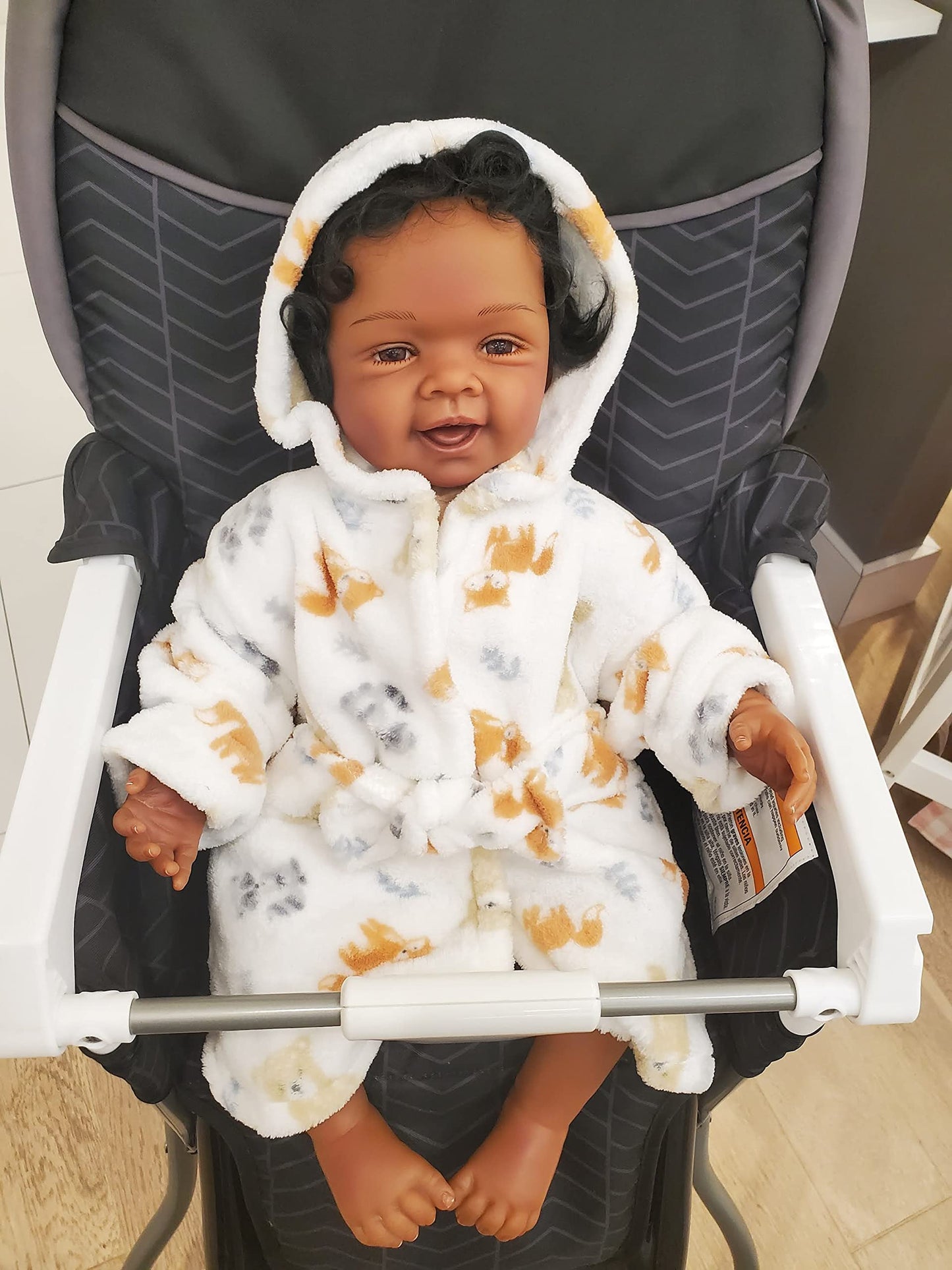 Baby and Infant Bath Robe with Hood and Baby Beach Cover Up for Boys and Girls 0-9 Months (Enchanted Evening)