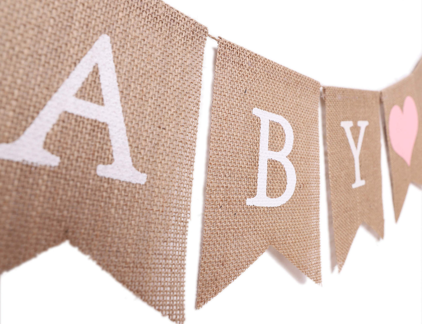 Sweet Baby Boy Burlap Banner - Rustic Baby Shower Decorations, Photo Props (Sweet Baby Boy Blue)