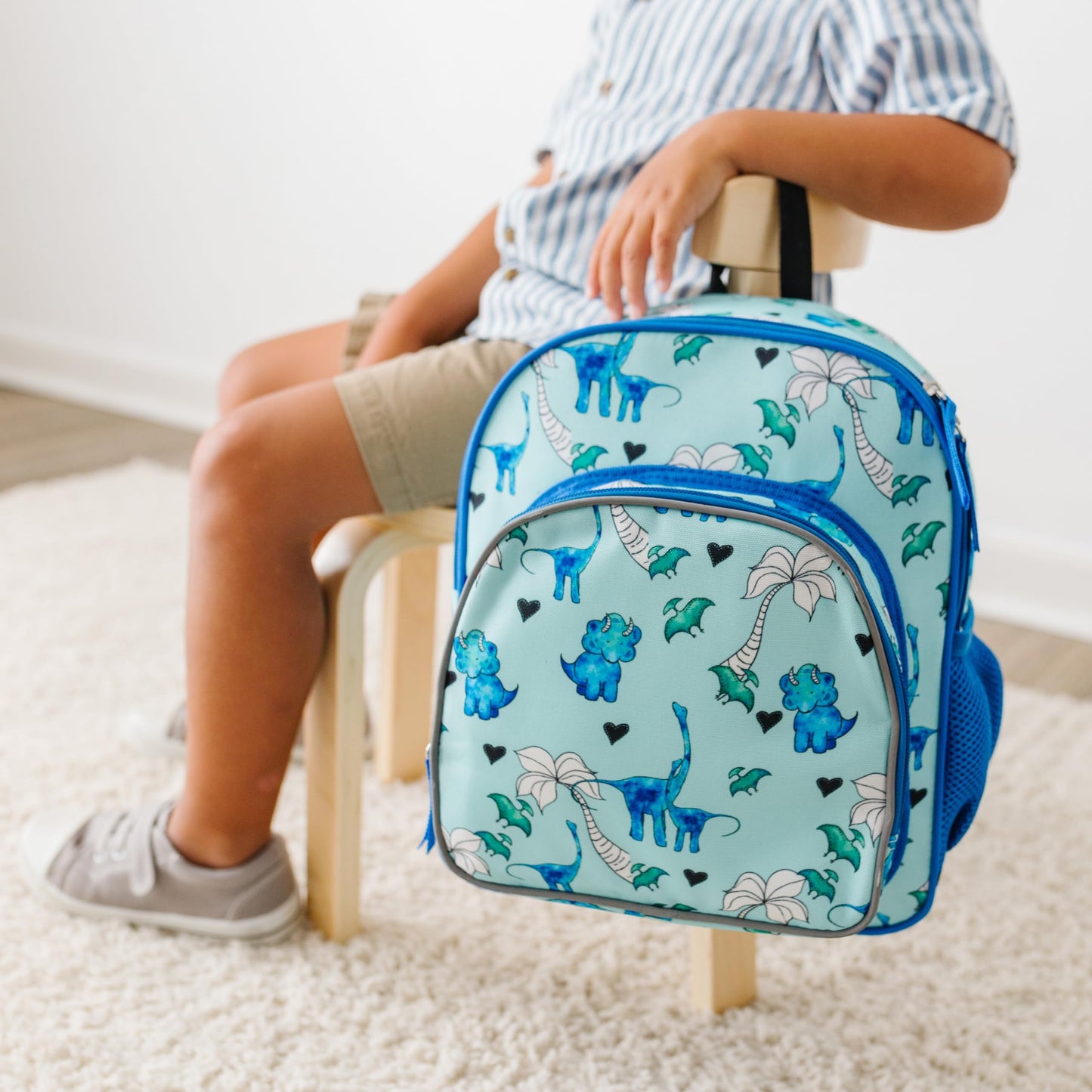 Wildkin 12-inch Kids Backpack – Padded, Adjustable, Ideal for Daycare & Travel - Trains, Planes, and Trucks