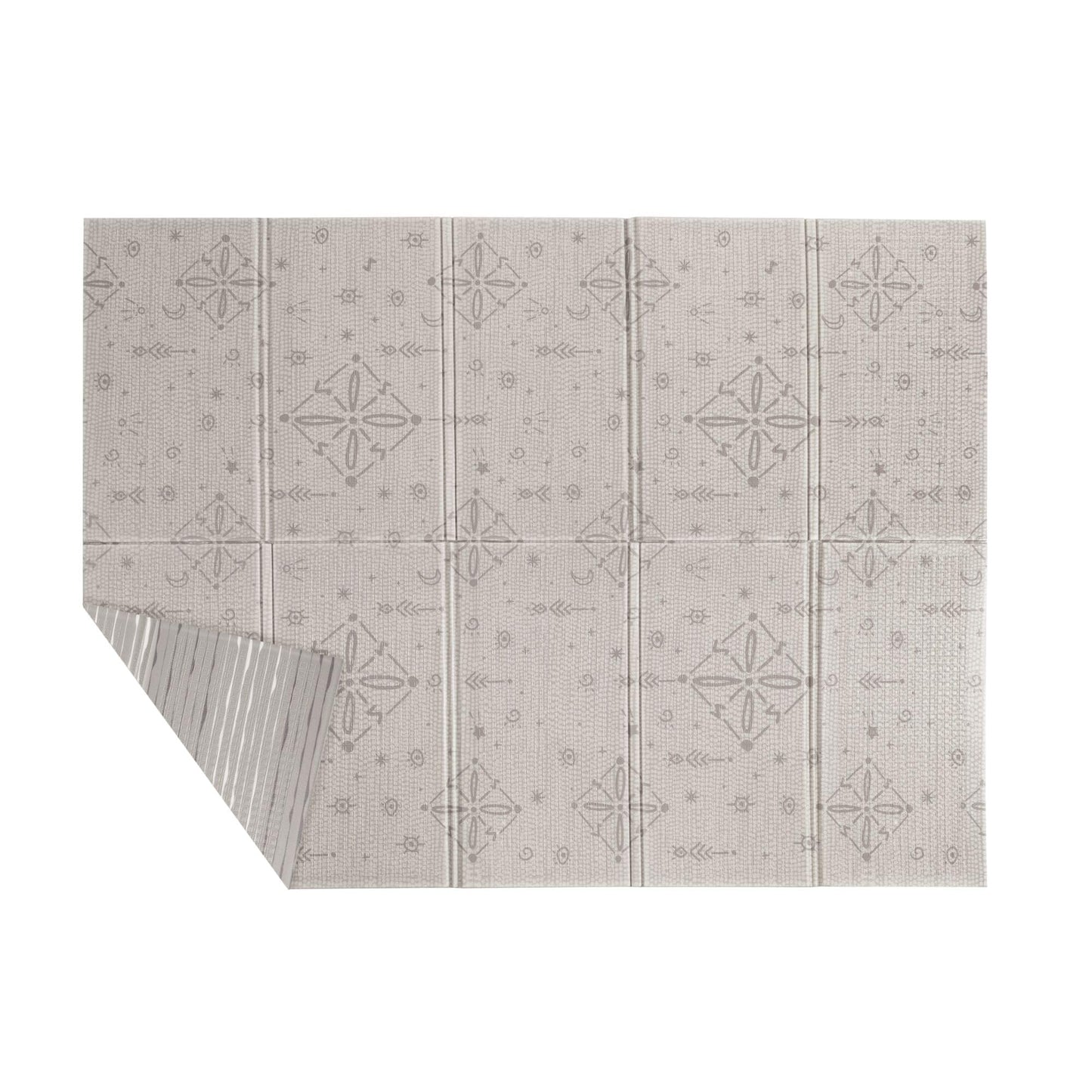 Nuby Reversible Baby Floor Mat - Foldable and Lightweight Baby Play Mat for Floor - Easy Storage and Travel - Stars and Sky