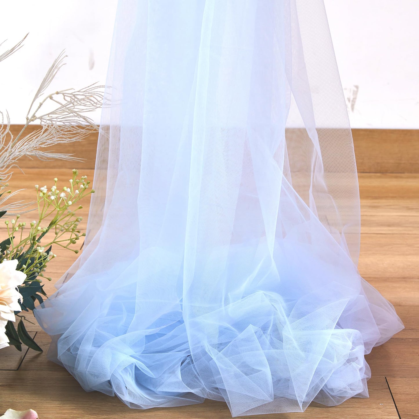 Champagne Tulle Backdrop Curtain for Parties Wedding 10ft×8ft Champagne Sheer Backdrop Curtains for Baby Shower Bridal Shower Reception Birthday Party Christmas Photoshoot Decorations 2 Panels