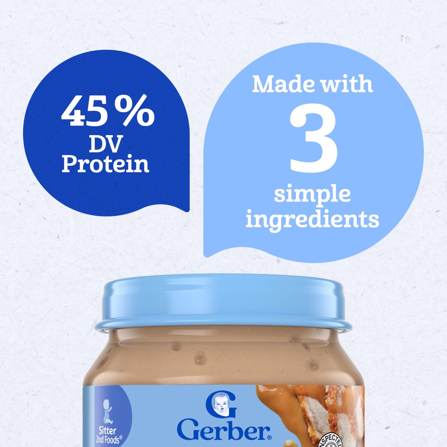 Gerber Chicken and Gravy Baby Food, 2.5 Oz