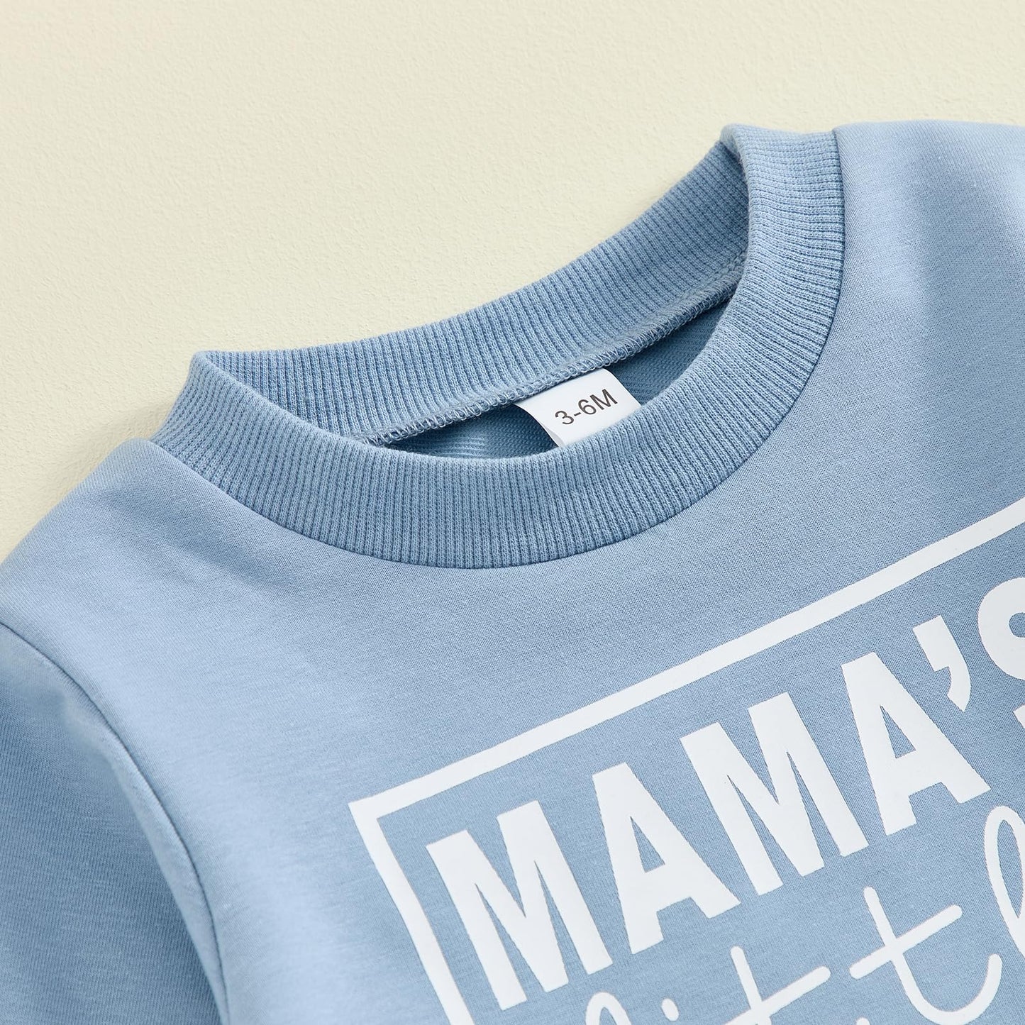 Toddler Baby Boy Sweatshirt Outfit Mamas Little Man Long Sleeve Shirt Jogger Pants Fall Outfits Winter Clothes Set