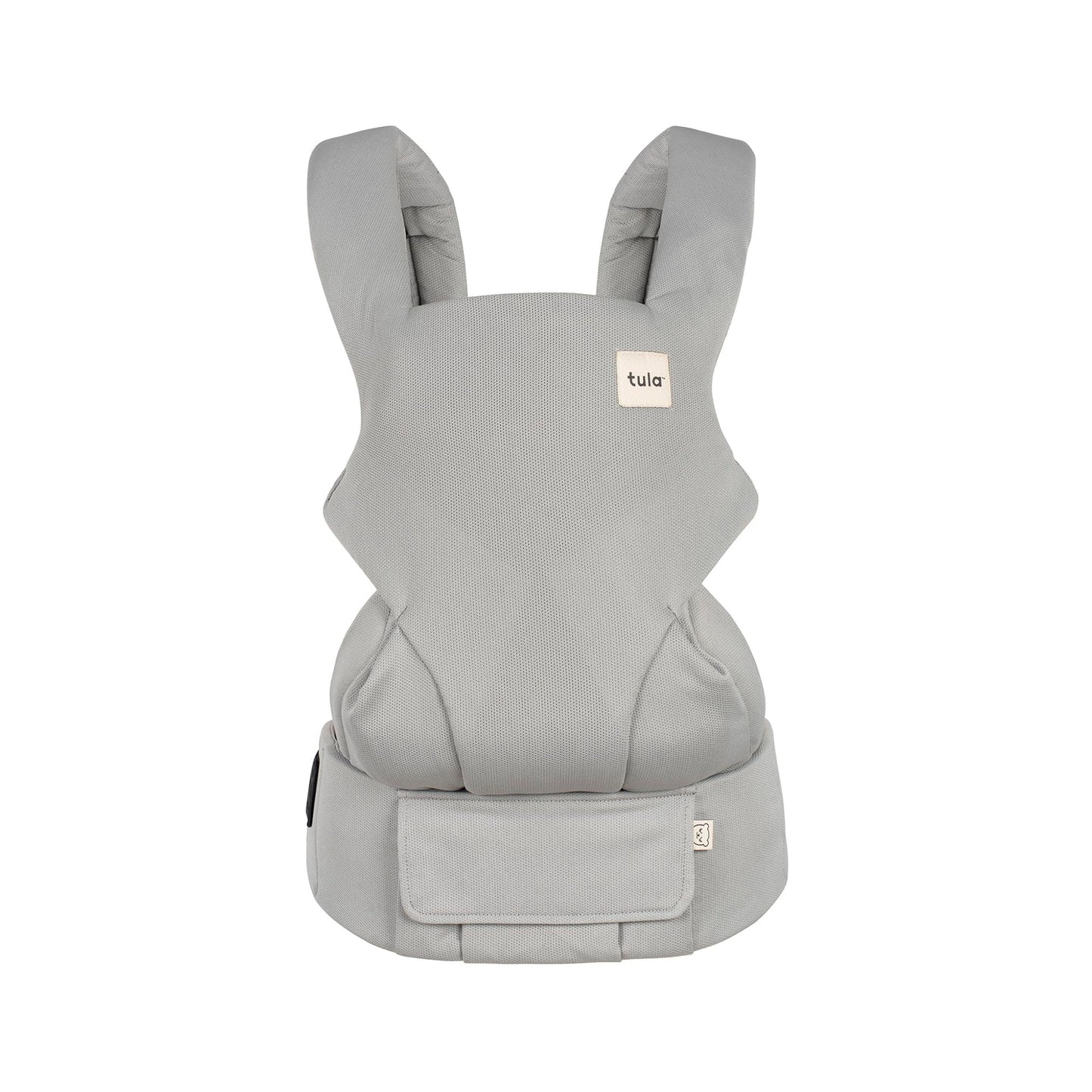 Baby Tula Explore Linen Baby Carrier 7 – 45 lb, Adjustable Newborn to Toddler Carrier, Multiple Ergonomic Positions Front and Back, Breathable and [Natural – Explore + Linen, Ash