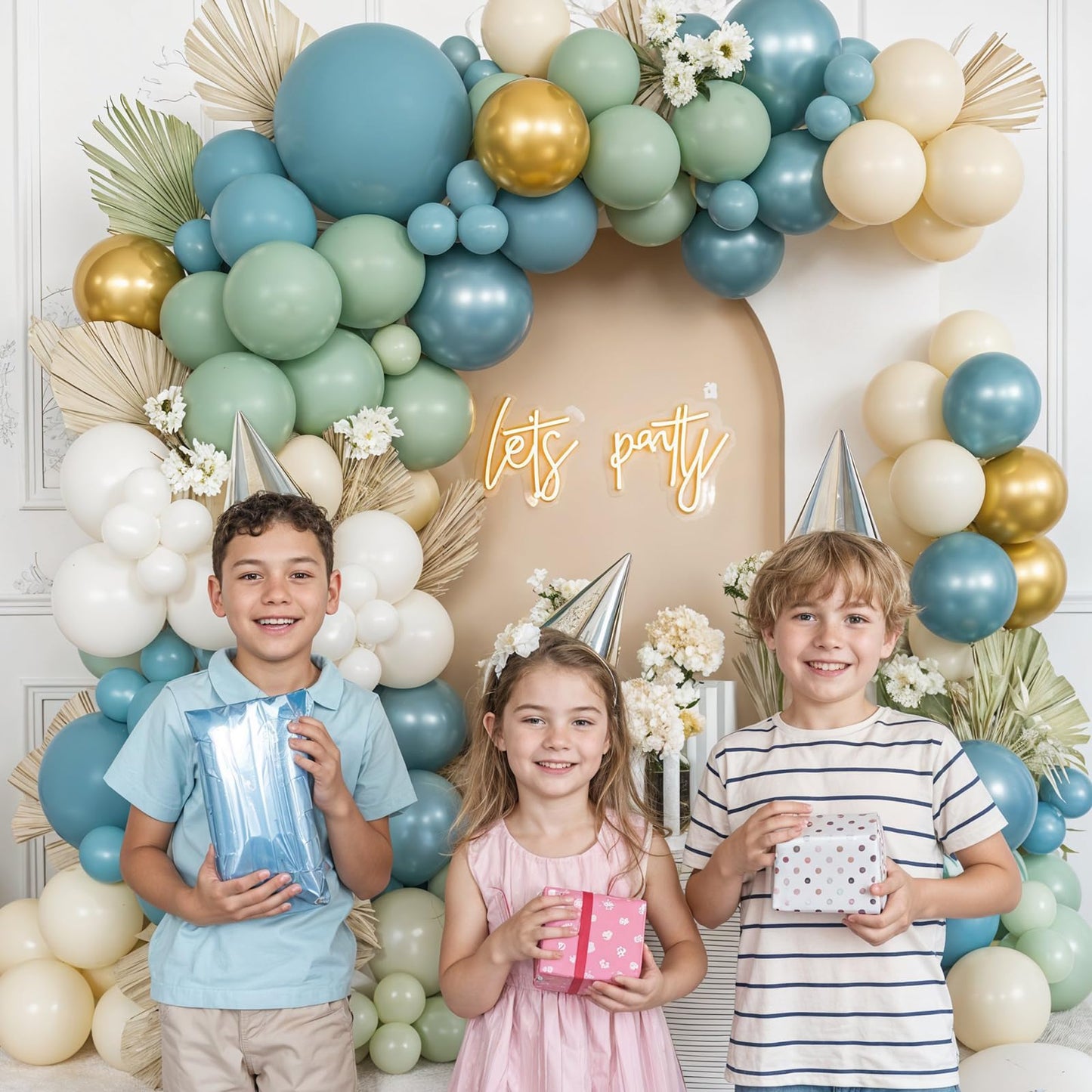 Ivory White Balloon Arch Kit,Boho Balloon Garland with Pastel Orange Cream Beige Champagne Gold White Sand Balloons for Neutral Baby Shower Wedding Boho Bridal Party Decorations