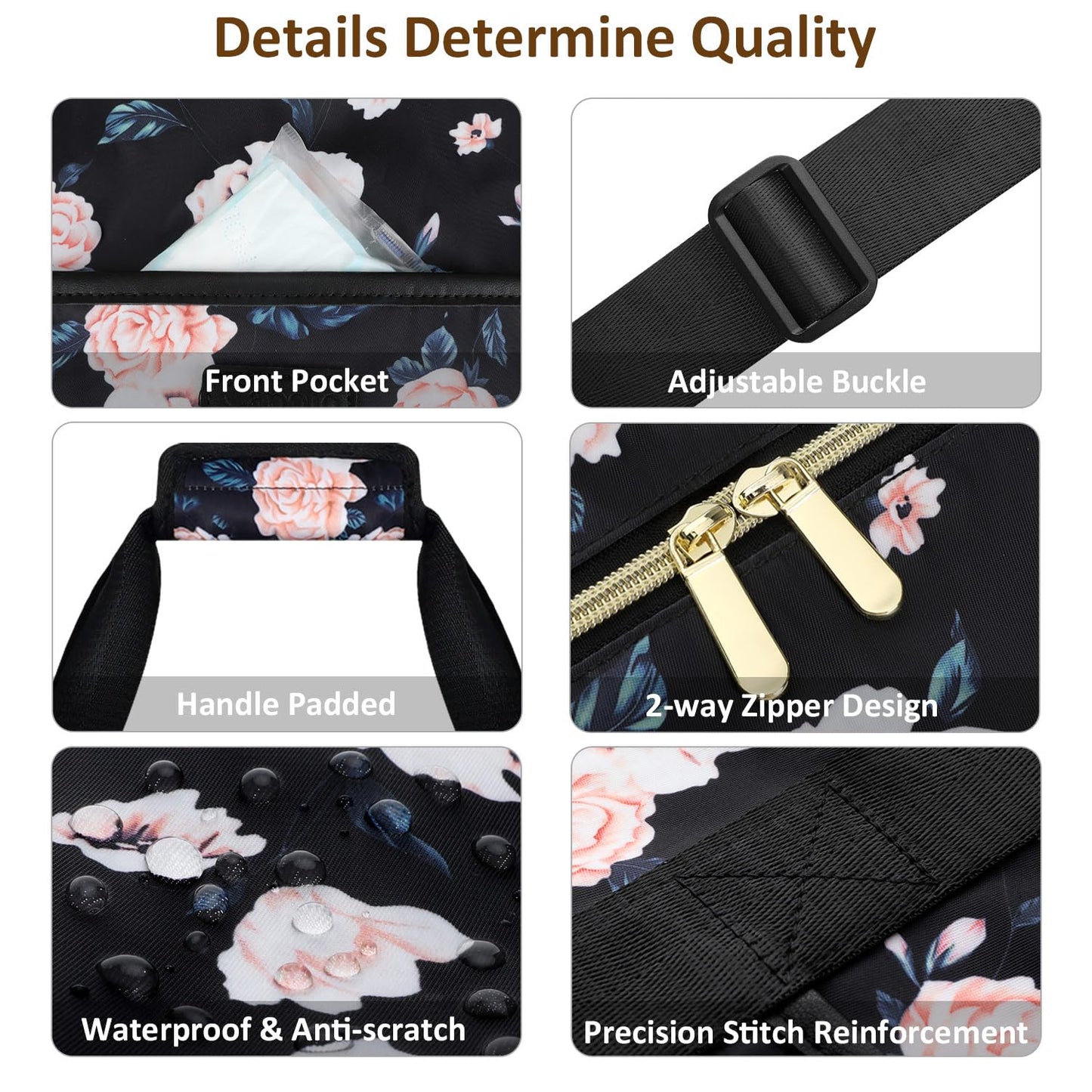 Expandable Travel Duffle Bags Weekender Overnight Bags for Women Men Hospital Bag for Women Labor Delivery with Toiletry Bag Waterproof