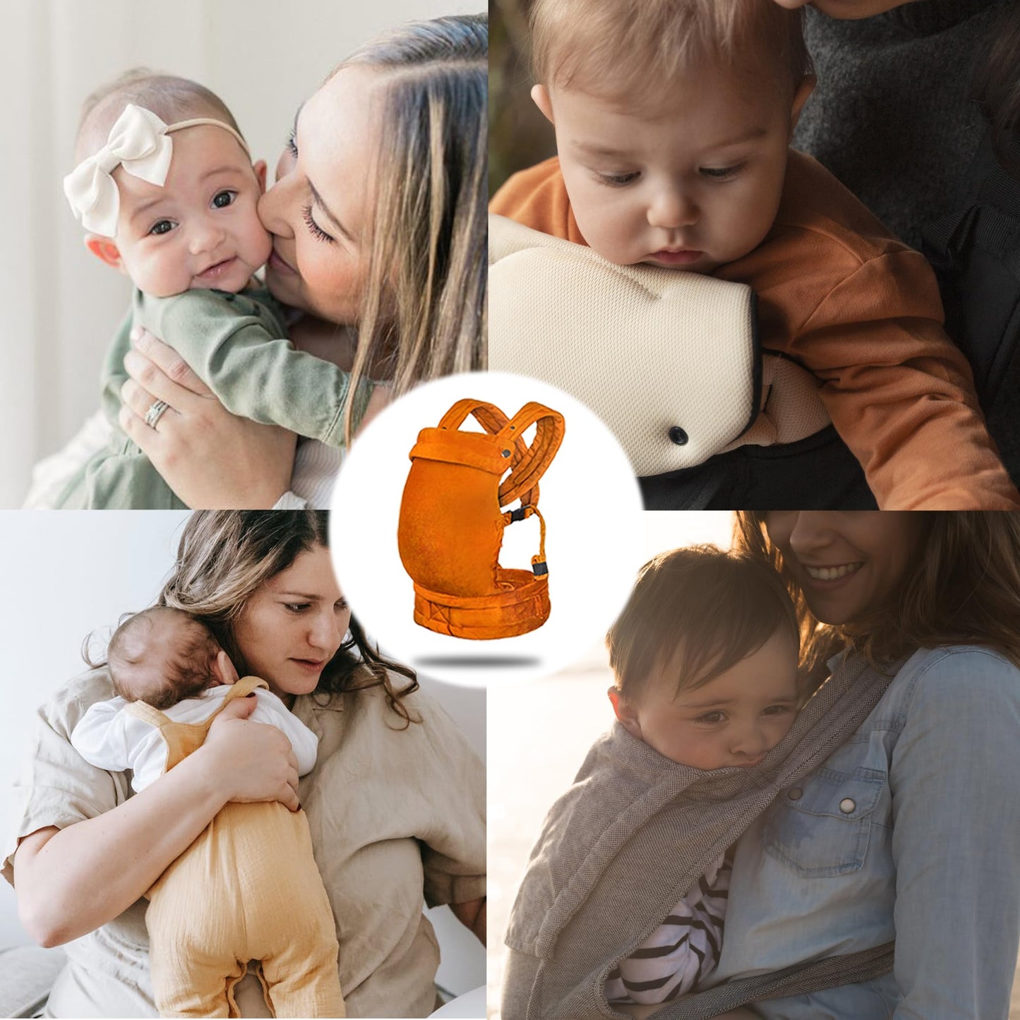 Baby Carrier for Newborn to Toddler, 7-35 lbs Weight Capacity, Ergonomic Backpack Design, Front and Back Facing Options, Blue